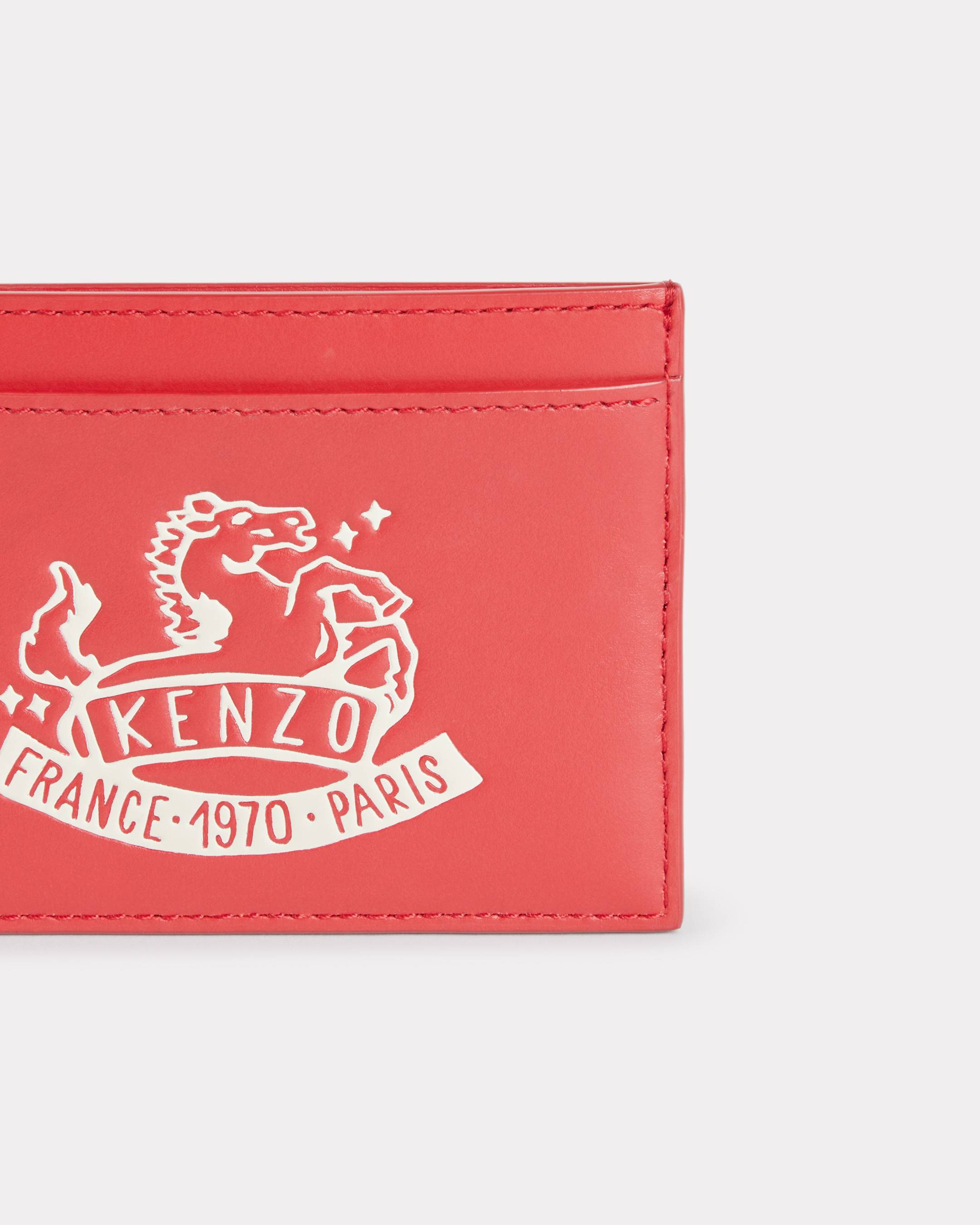 'Lunar New Year' card holder in leather