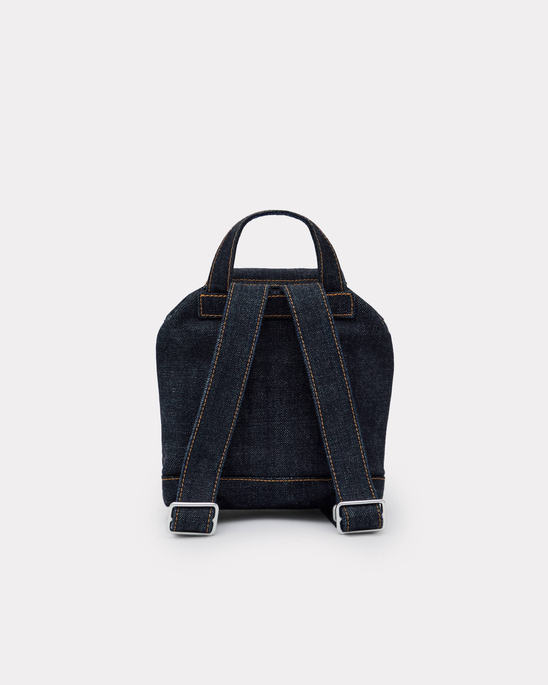 'KENZO Five Pockets' mini backpack in denim-like twill