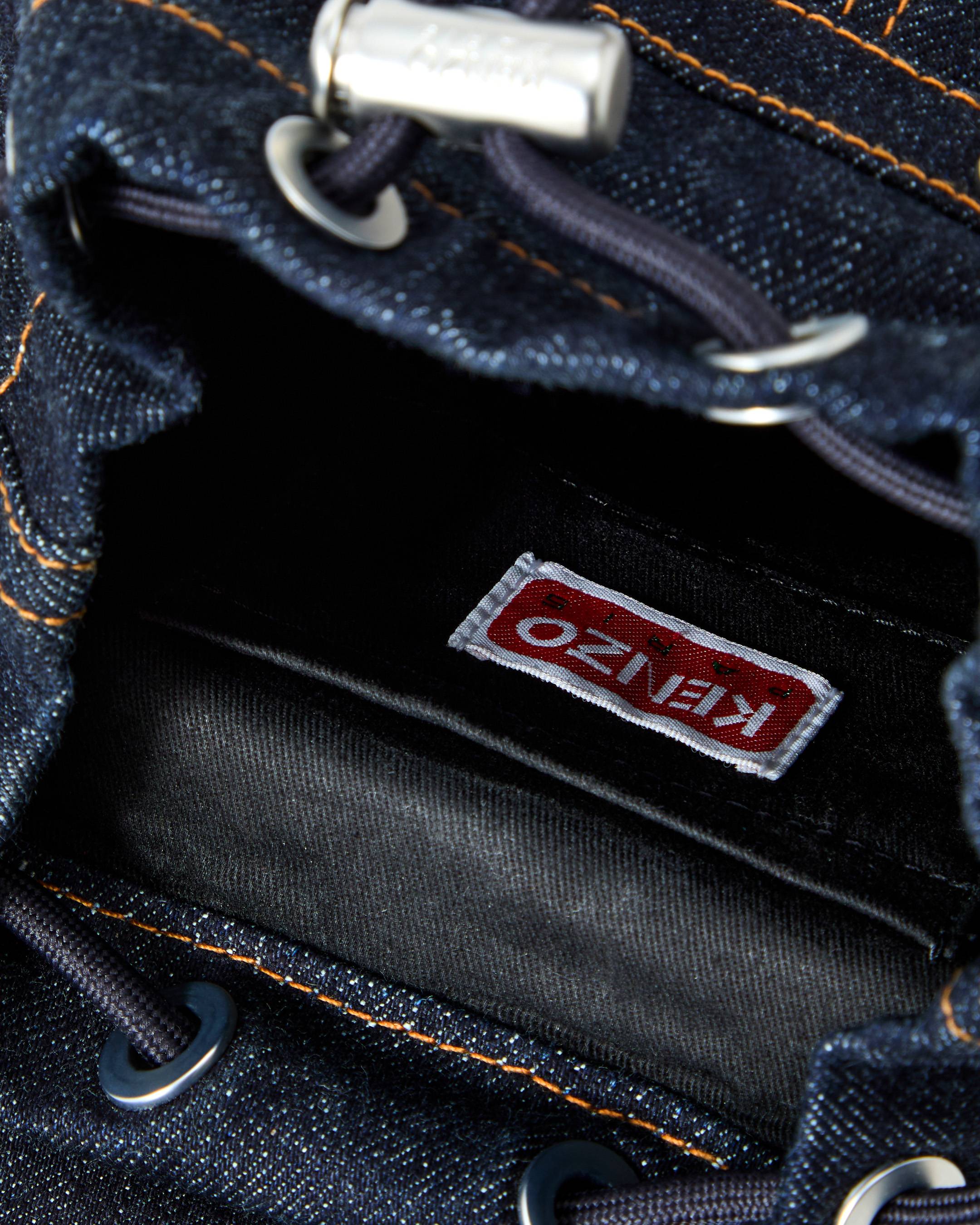 'KENZO Five Pockets' mini backpack in denim-like twill