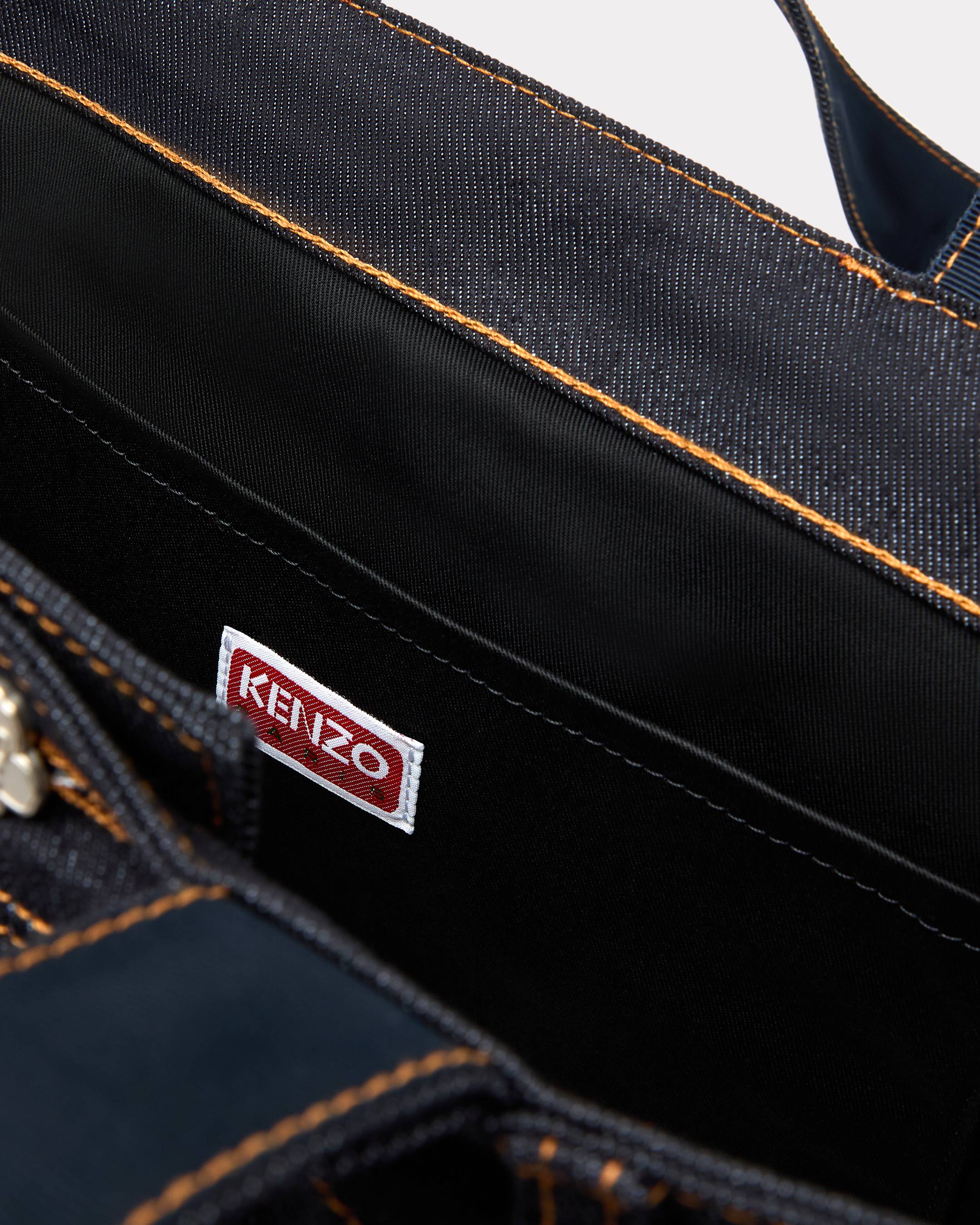 'KENZO Five pockets' tote bag in denim-like twill
