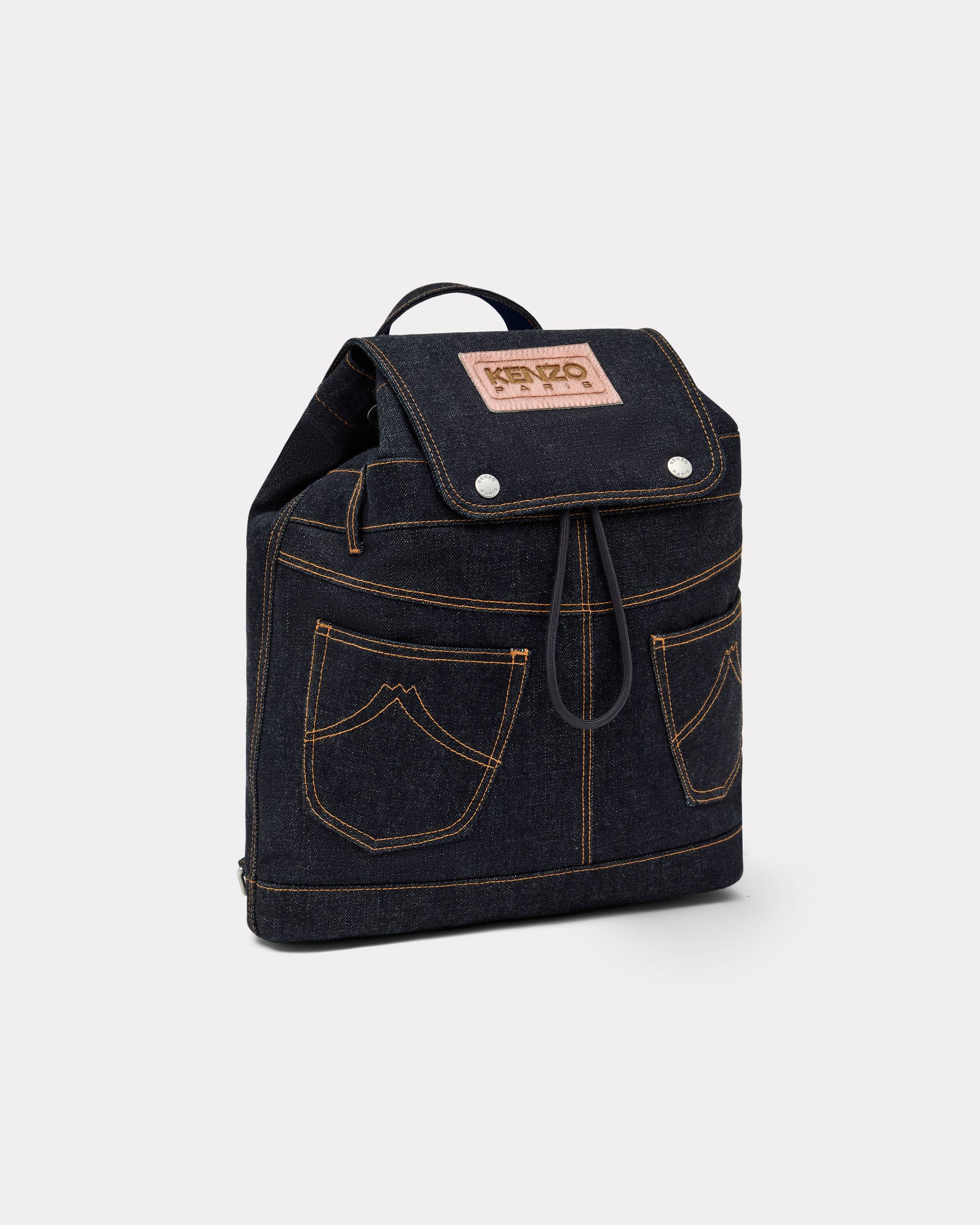 'KENZO Five Pockets' backpack in denim-like twill