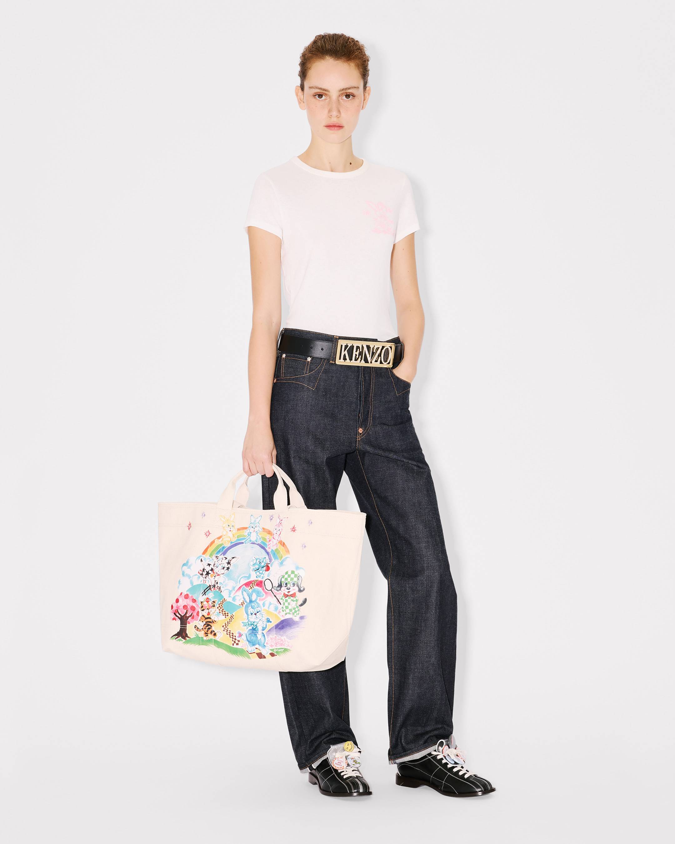 'KENZO Cartoon' large tote bag in canvas