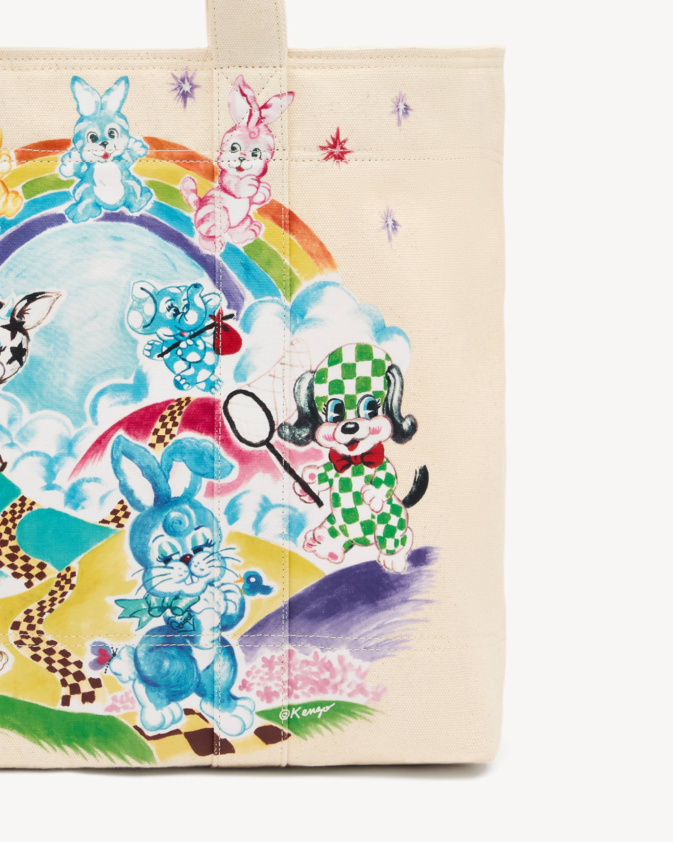KENZO Cartoon' ラージ トートバッグ イン キャンバス | KENZO