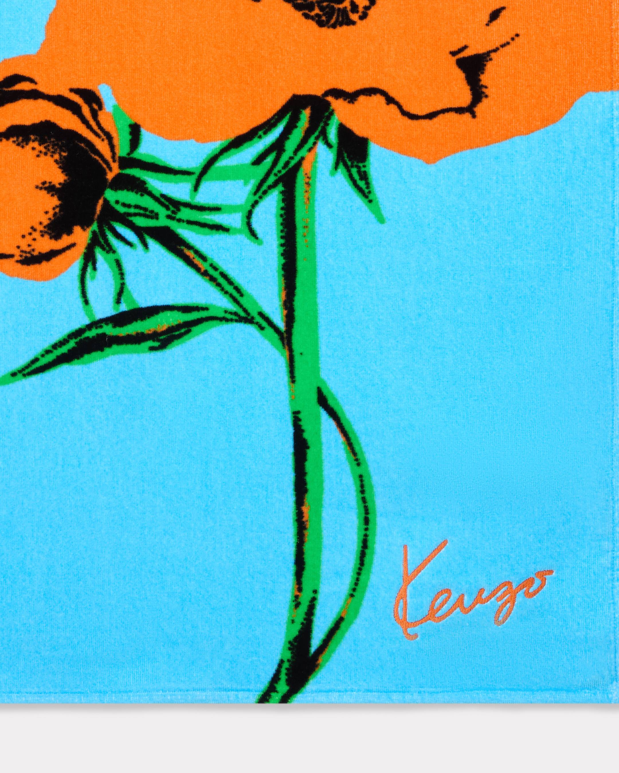 Strandtuch aus Samt &bdquo;KENZO Archive Rose"