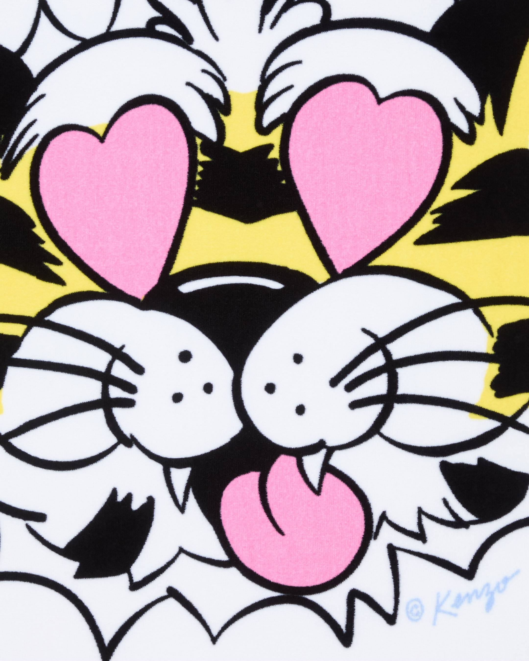 'KENZO Wild Tiger' velvet beach towel