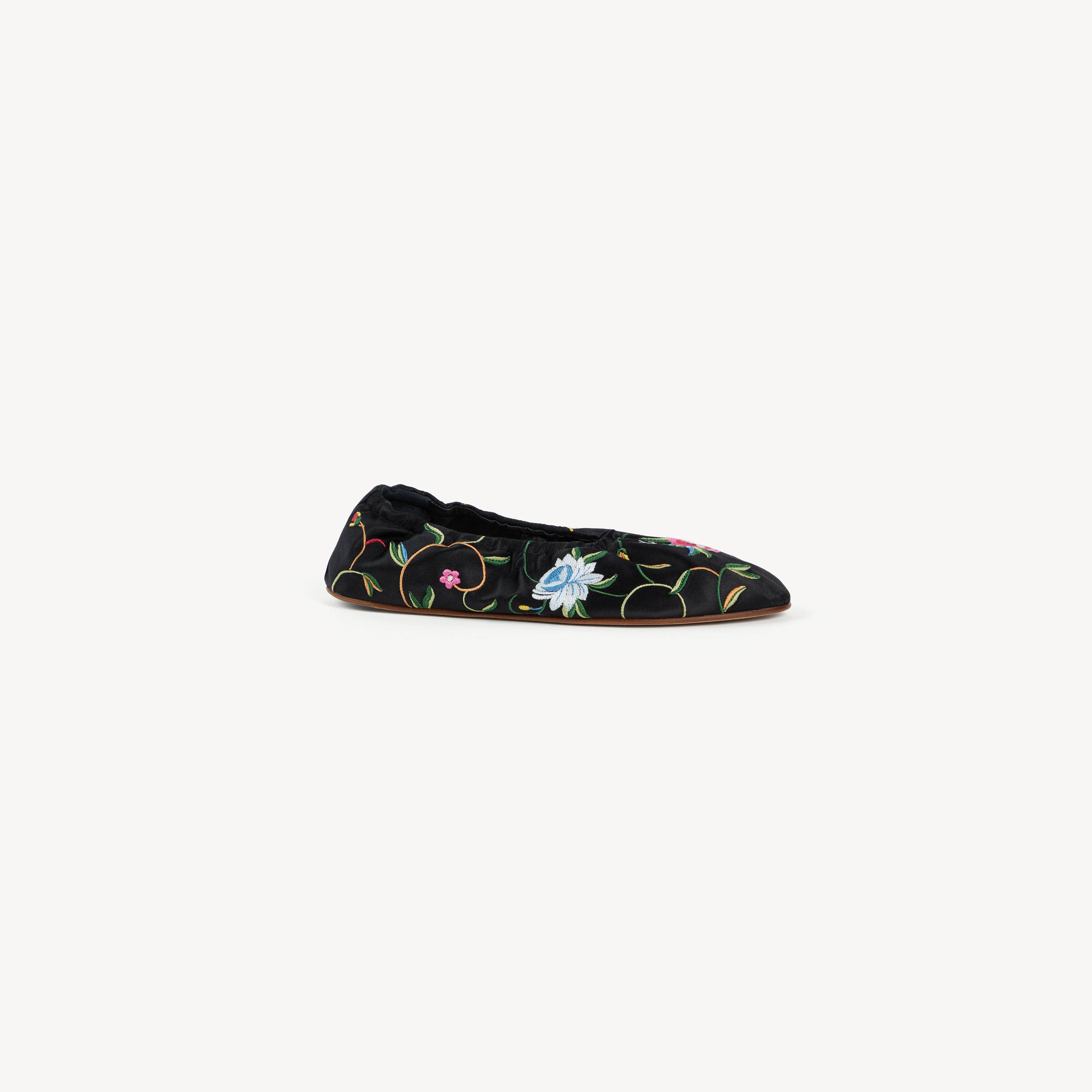 'KENZO Ballet' ballerinas in embroidered satin