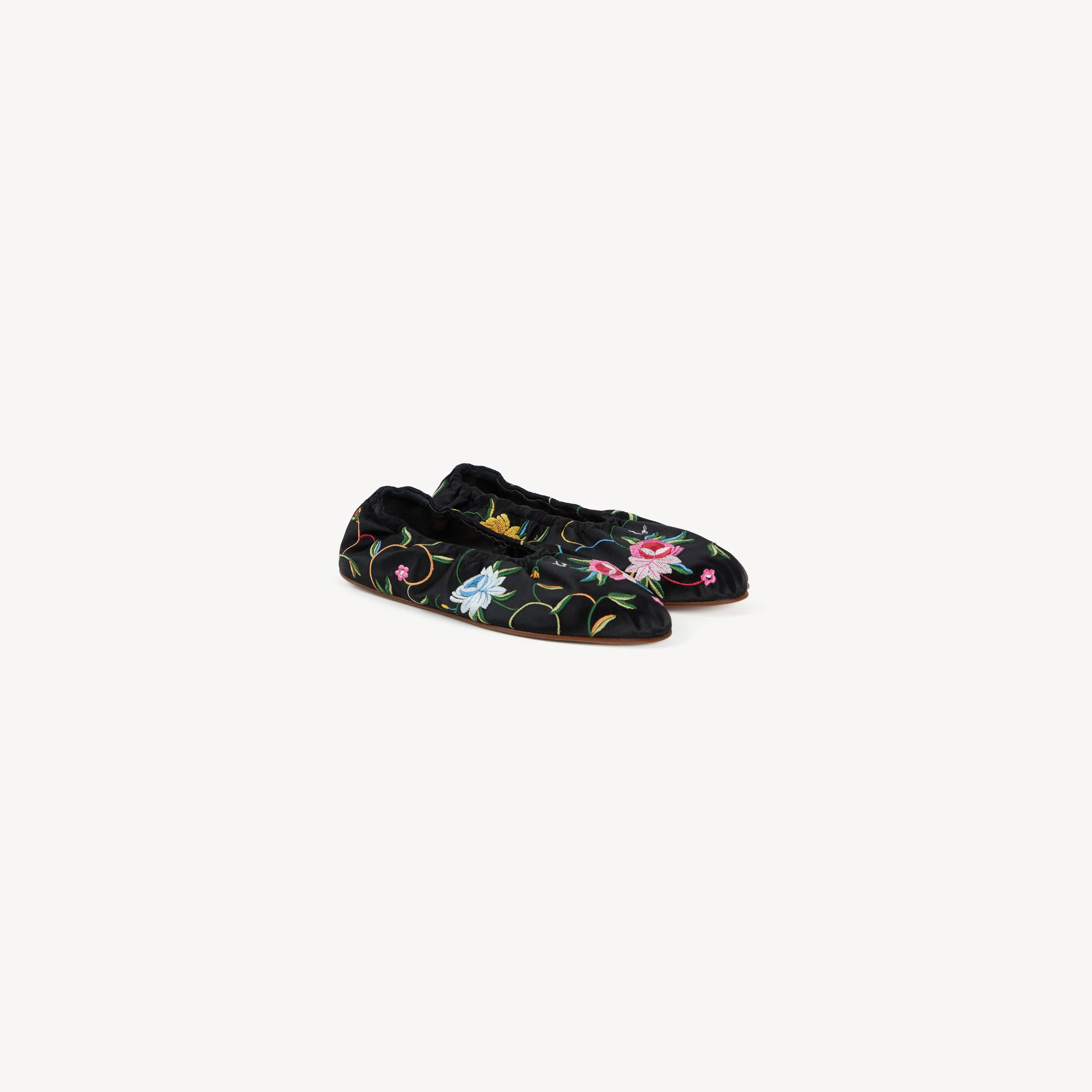 'KENZO Ballet' ballerinas in embroidered satin