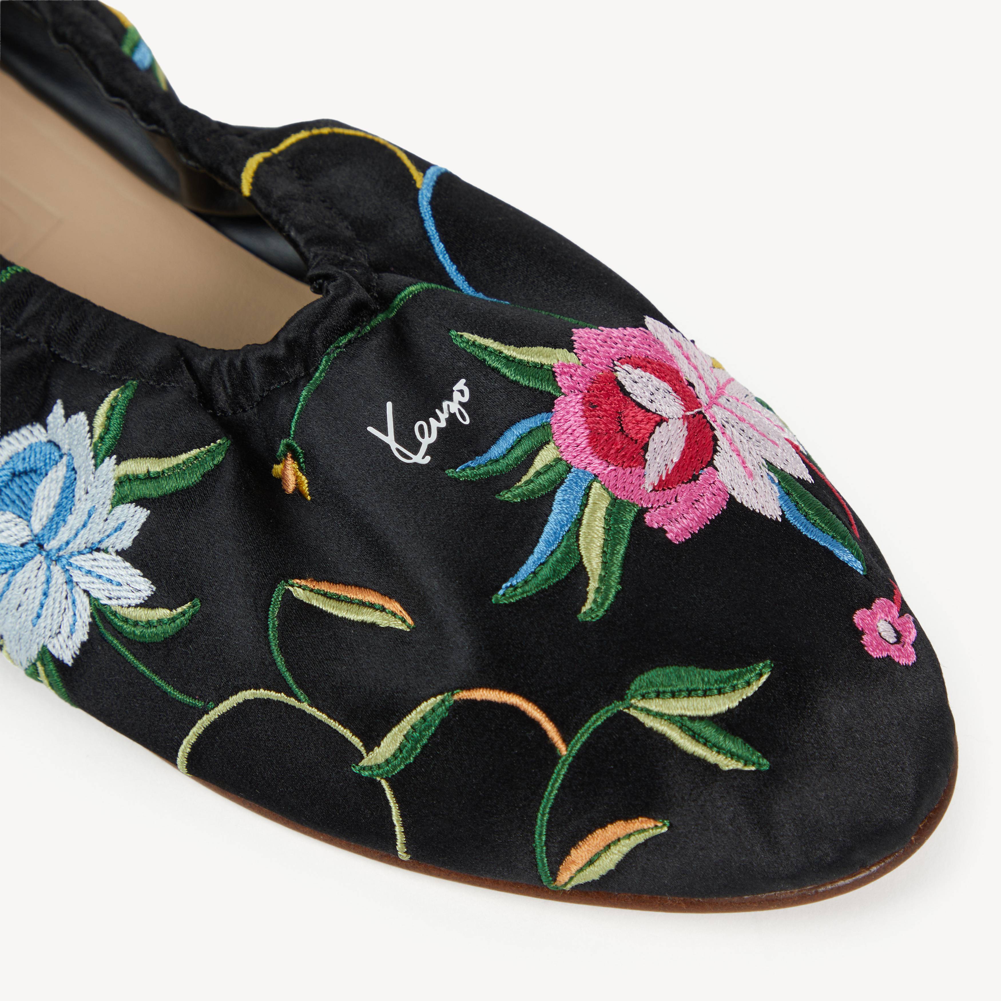 'KENZO Ballet' ballerinas in embroidered satin