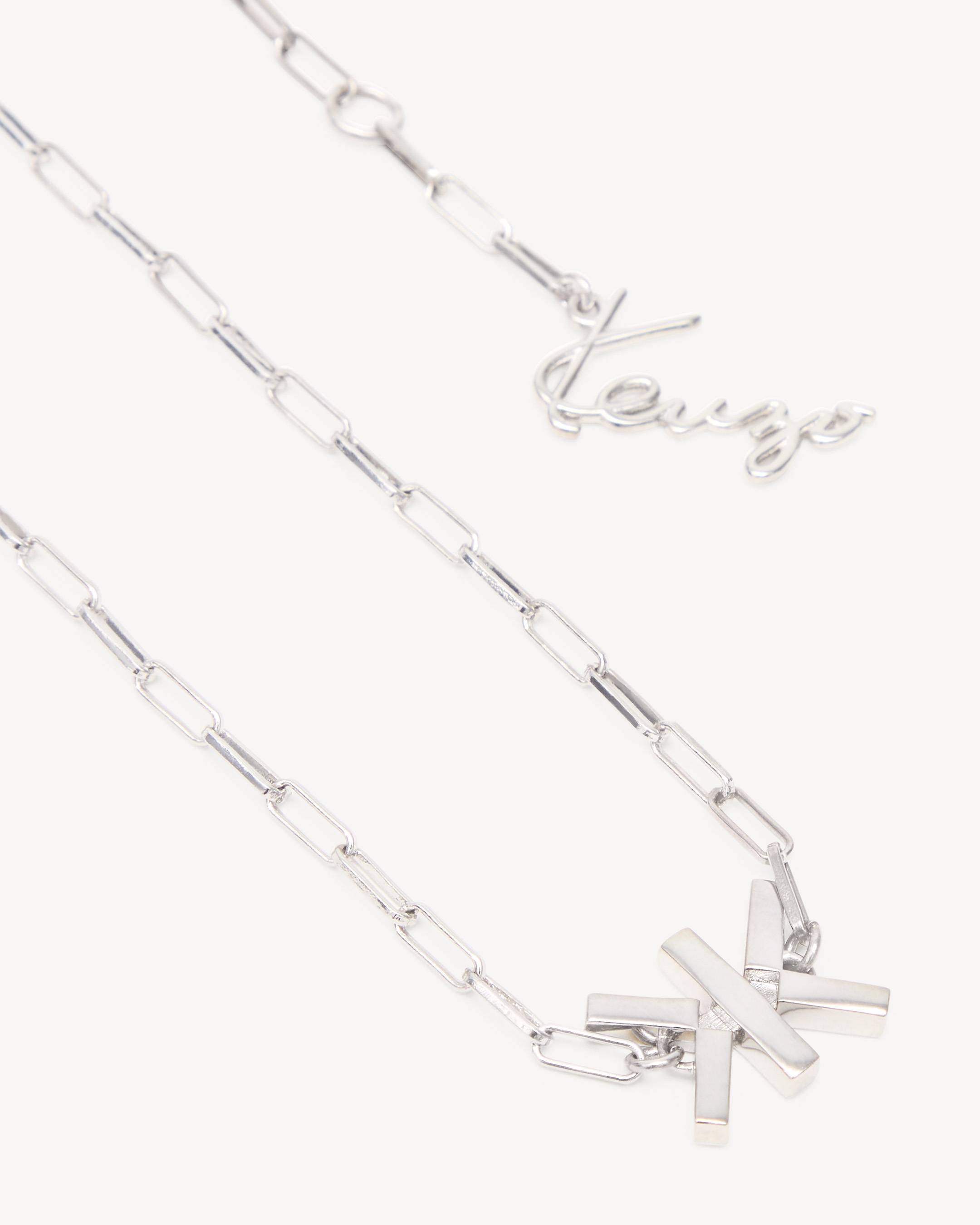 KENZO Double K' necklace in brass | KENZO