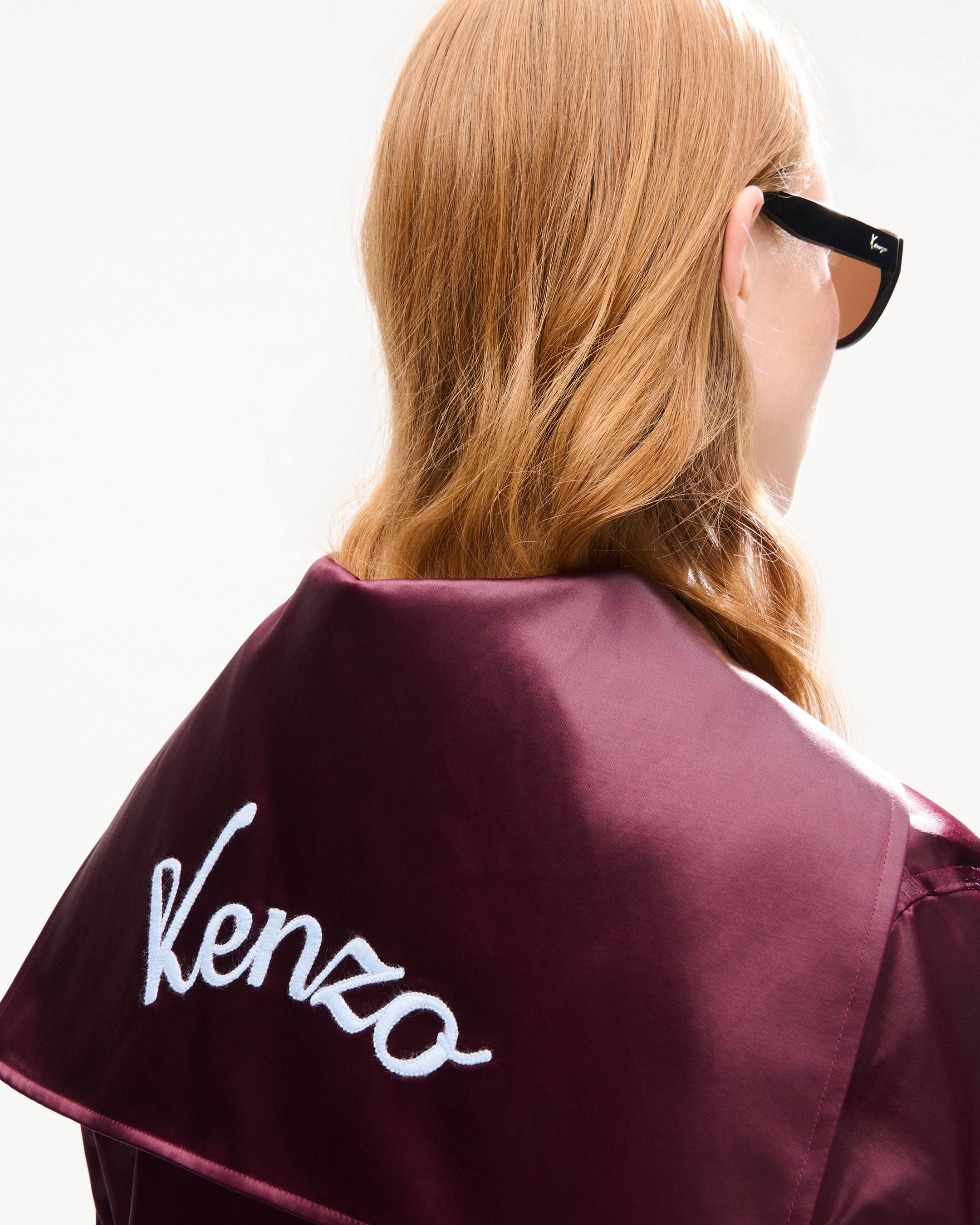 'KENZO Varsity' cropped bomber in satin