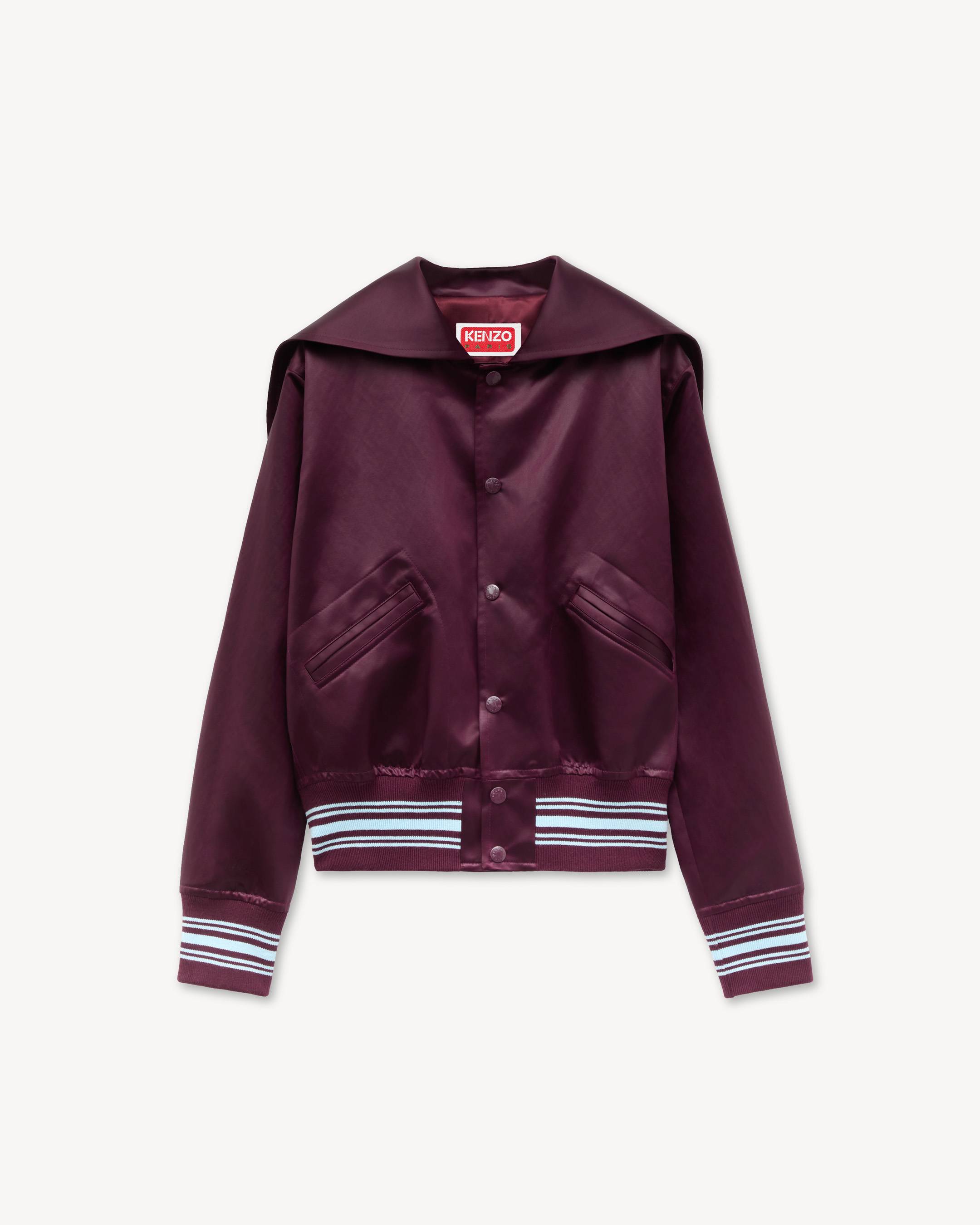 'KENZO Varsity' cropped bomber in satin
