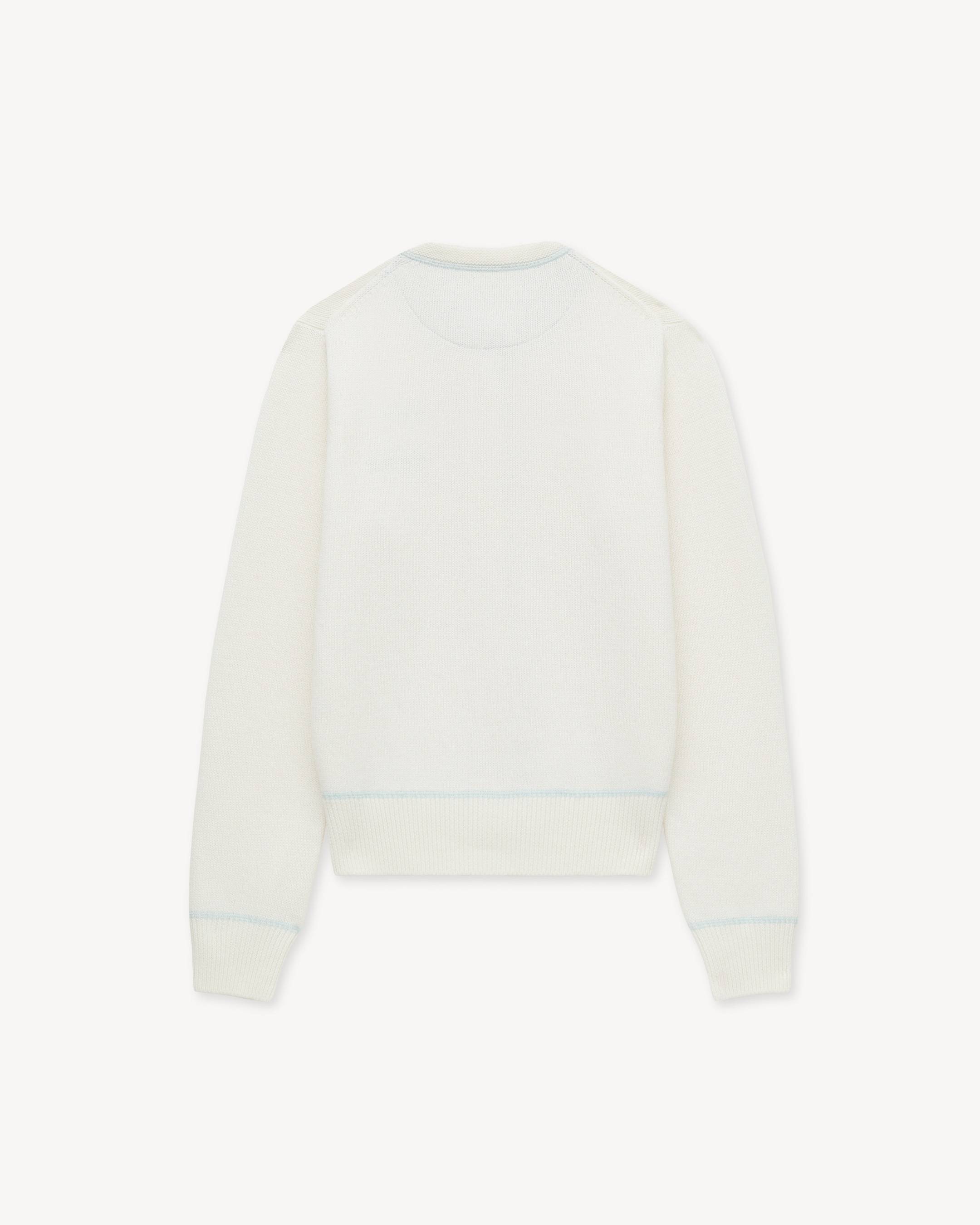 'KENZO Varsity' embroidered cardigan in cotton wool