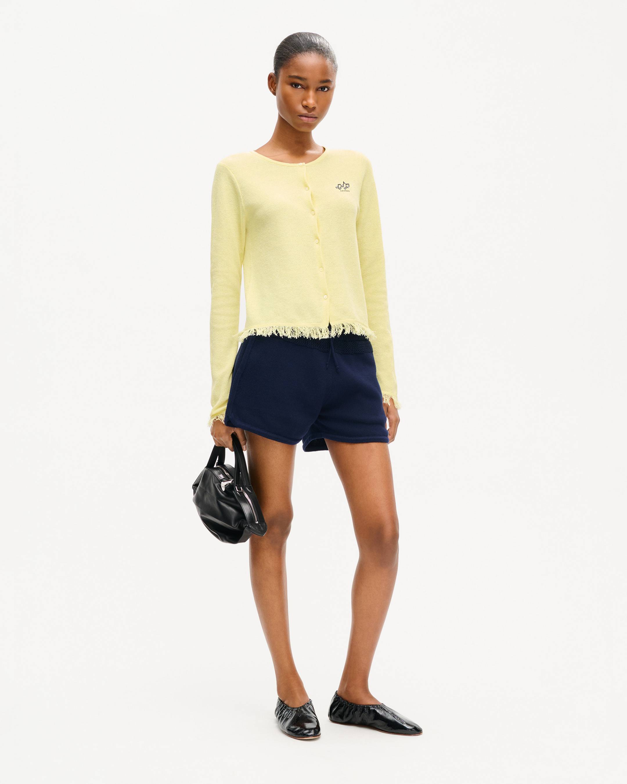 KENZO Sounds' embroidered cardigan in cotton linen | Women's | KENZO