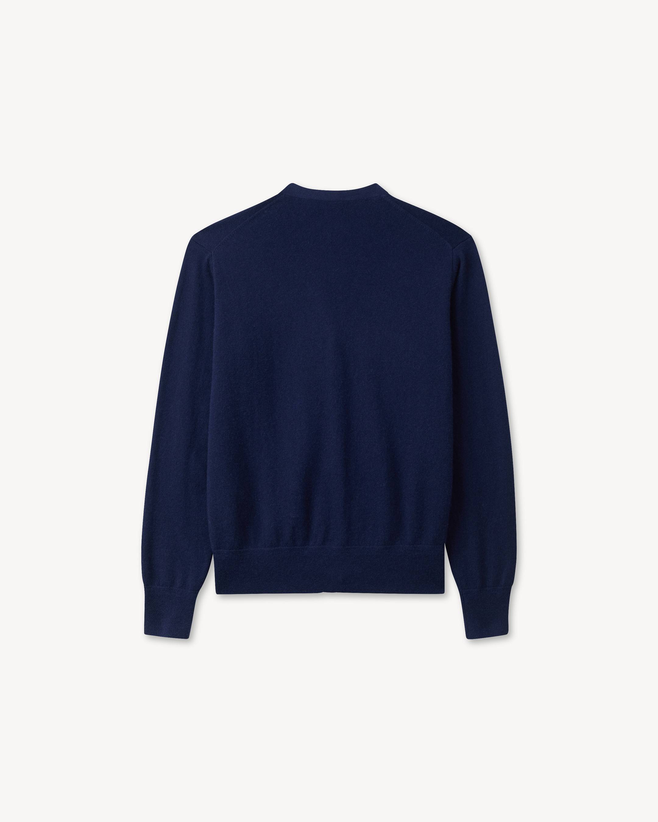 'KENZO Double K' embroidered cardigan in wool cashmere