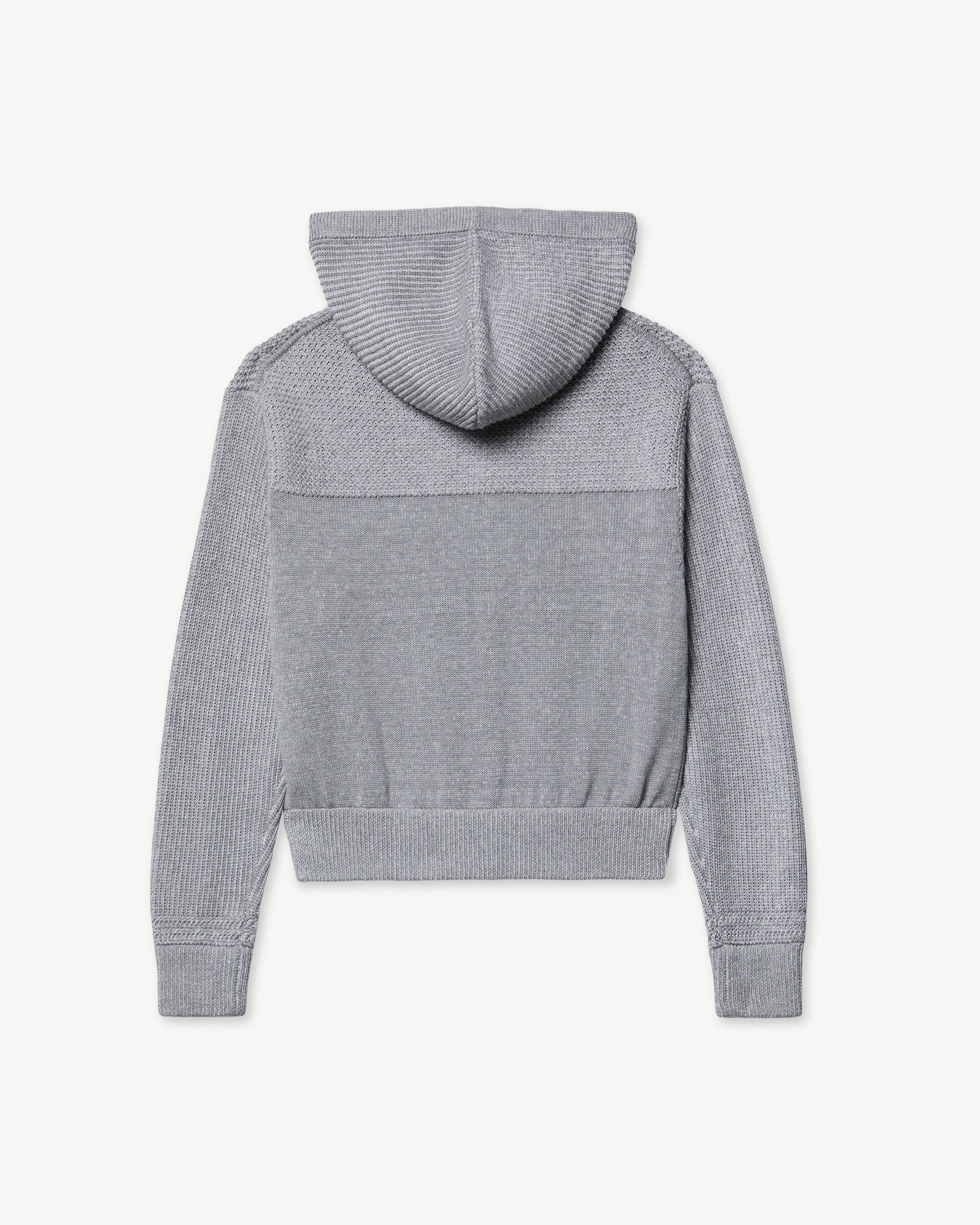 Sudadera de punto con capucha y cremallera de algod&oacute;n y lana 'KENZO Signature'