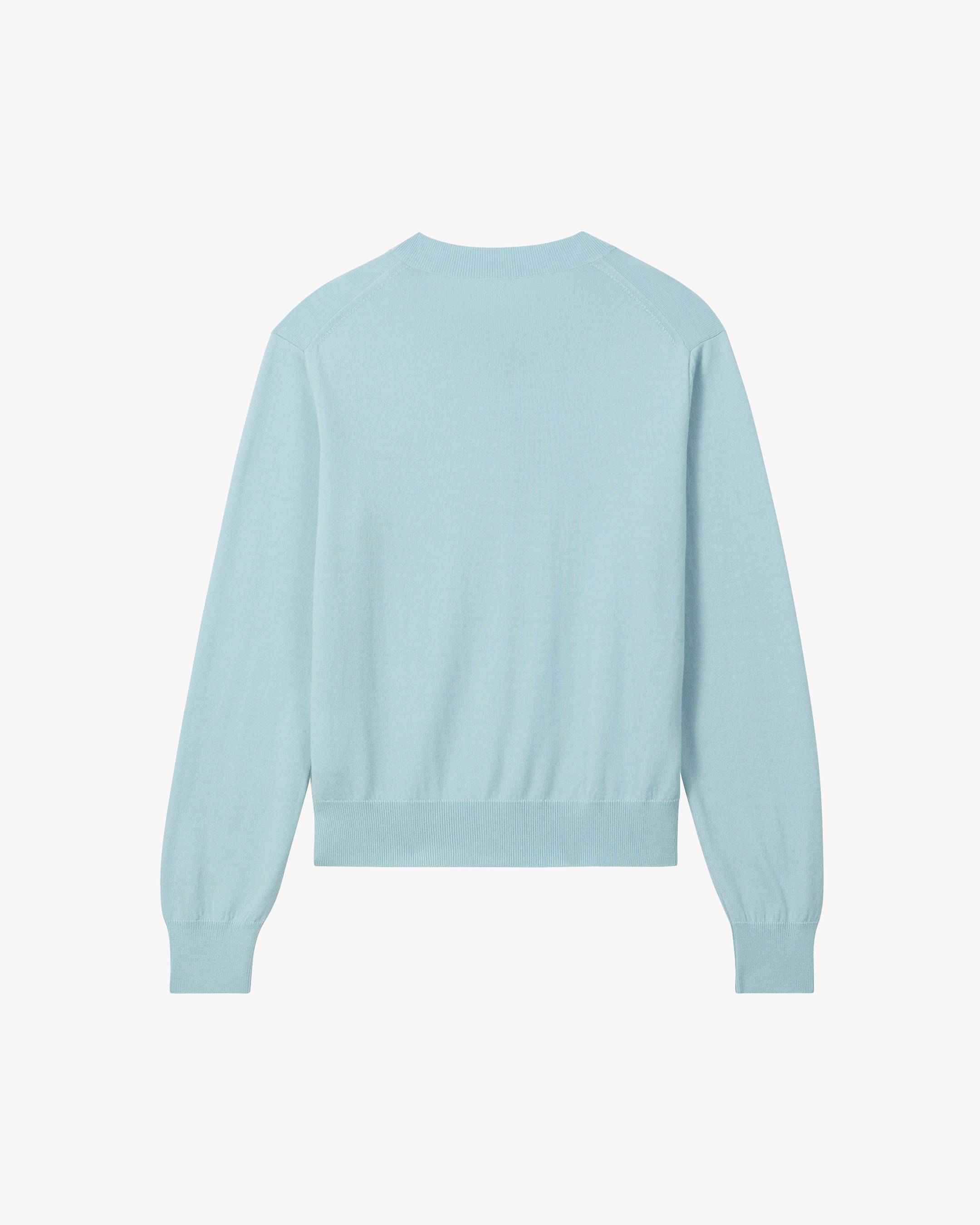 'KENZO Signature' embroidered cardigan in merino wool