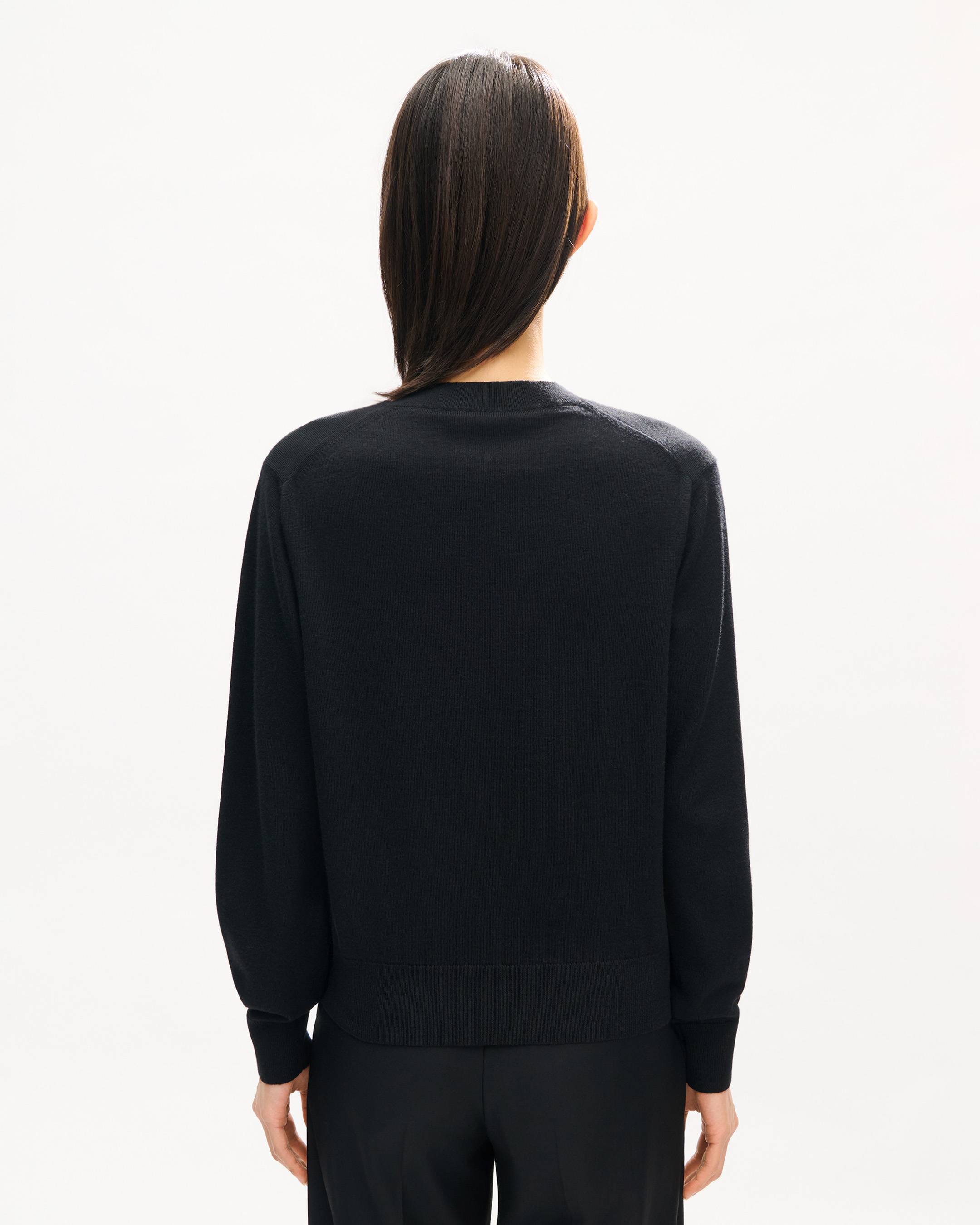'KENZO Signature' embroidered cardigan in merino wool