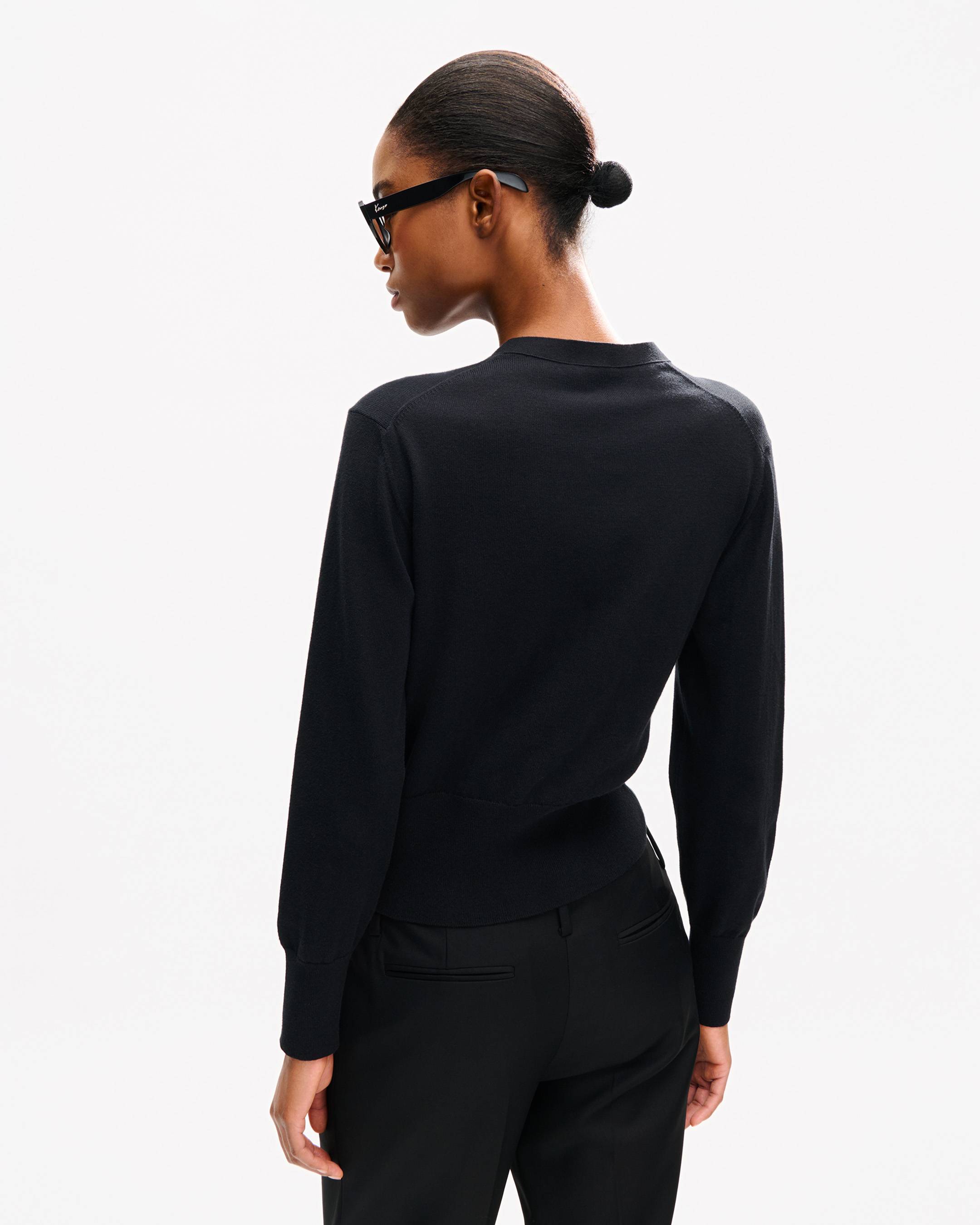 &bdquo;KENZO Tulip&ldquo;-Cardigan aus Baumwoll-Woll-Mischung