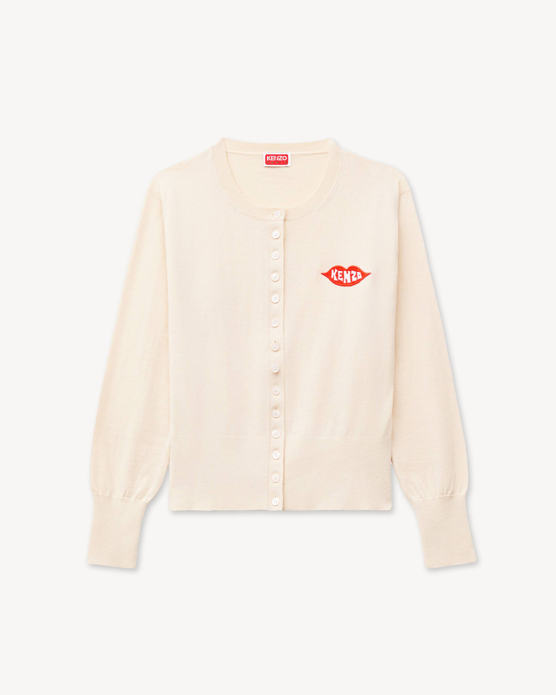 Cardigan brod&eacute; 'KENZO Loves' en laine et coton