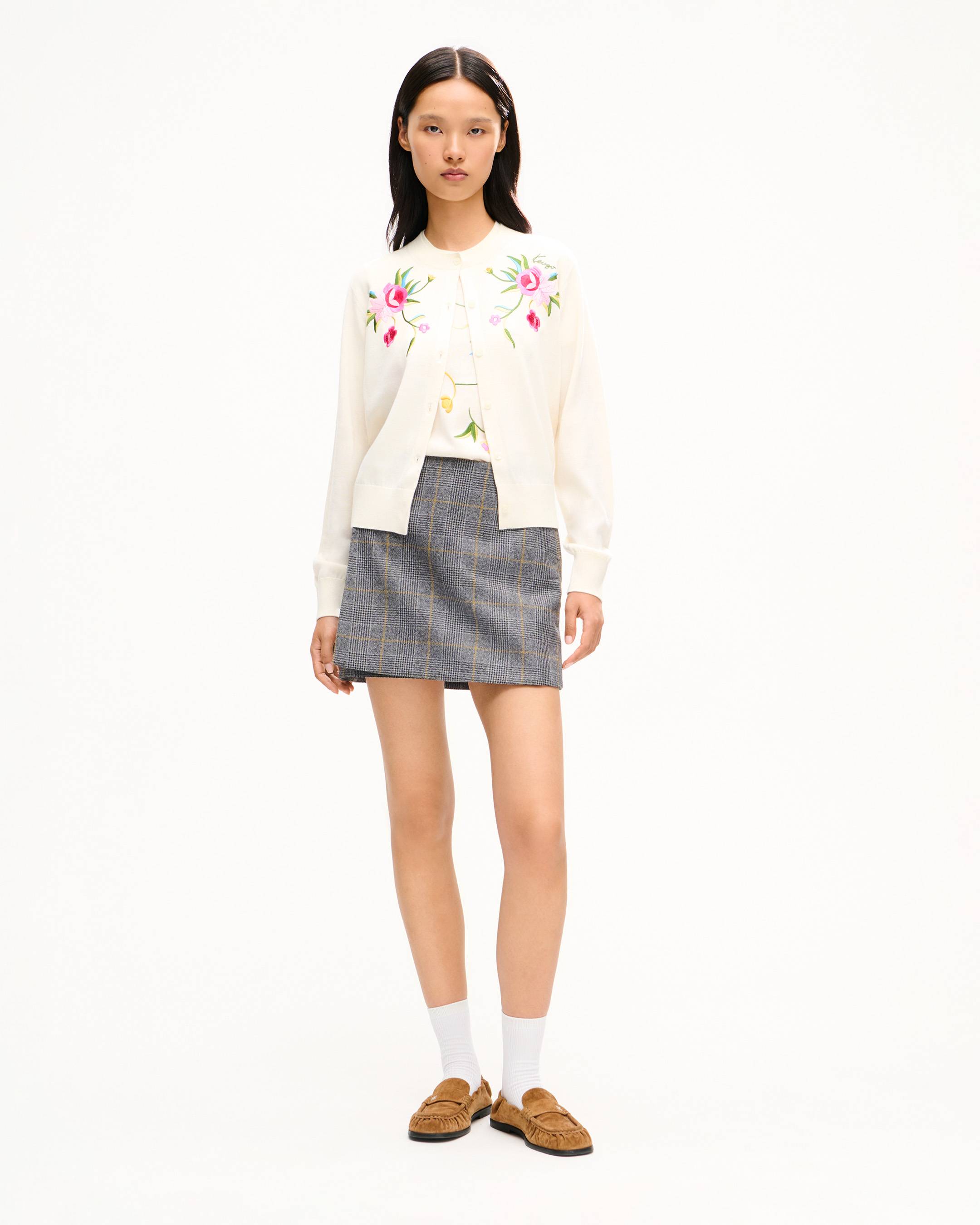 C&aacute;rdigan de lana y seda 'KENZO Wildflower'