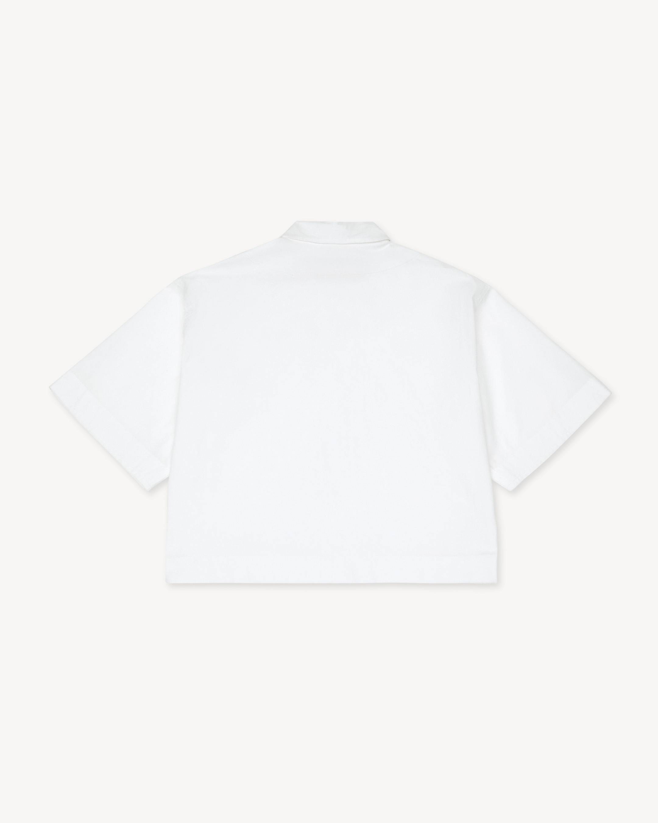 'KENZO Signature' short sleeve shirt in cotton poplin