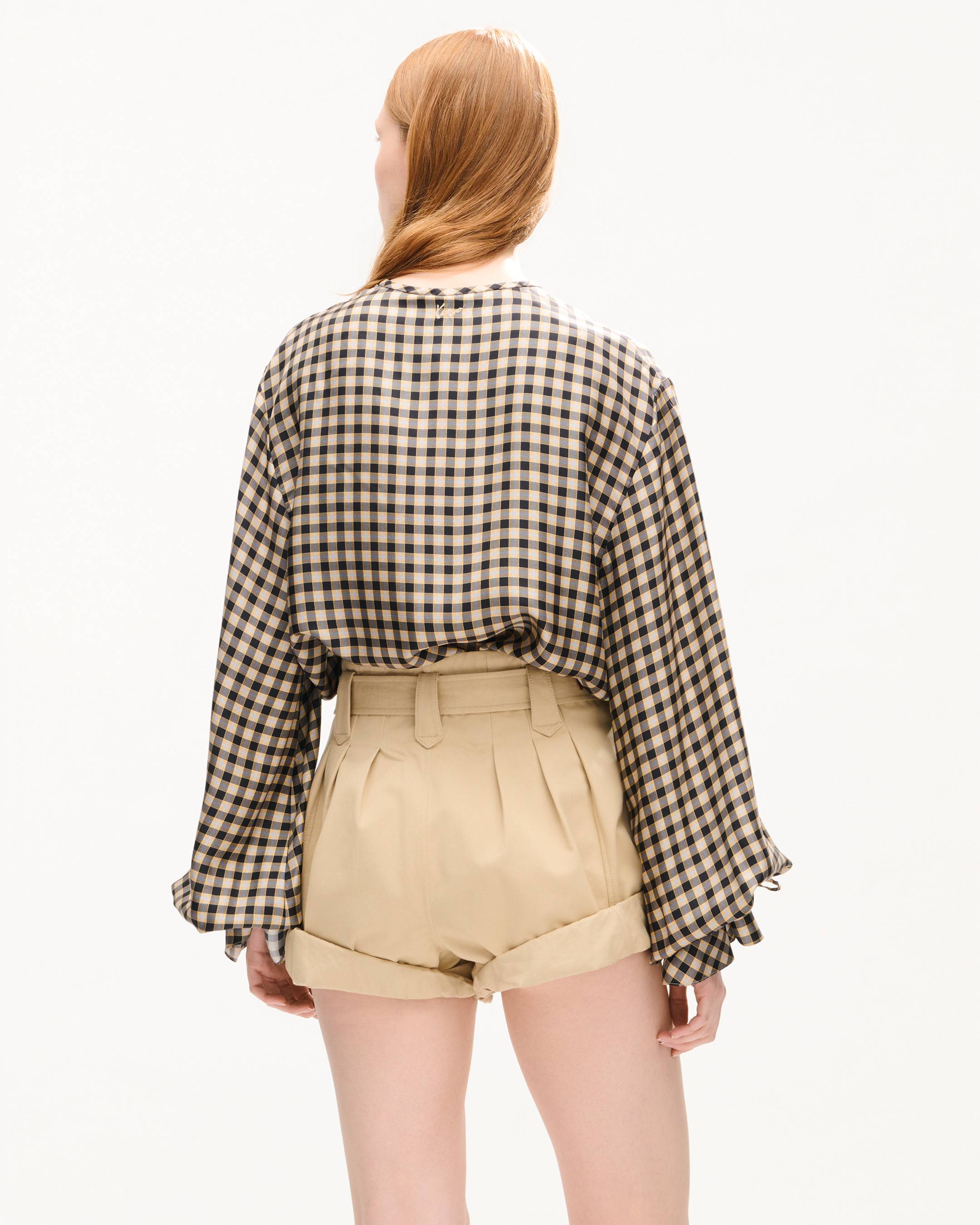 Camicetta in seta 'KENZO Checks'