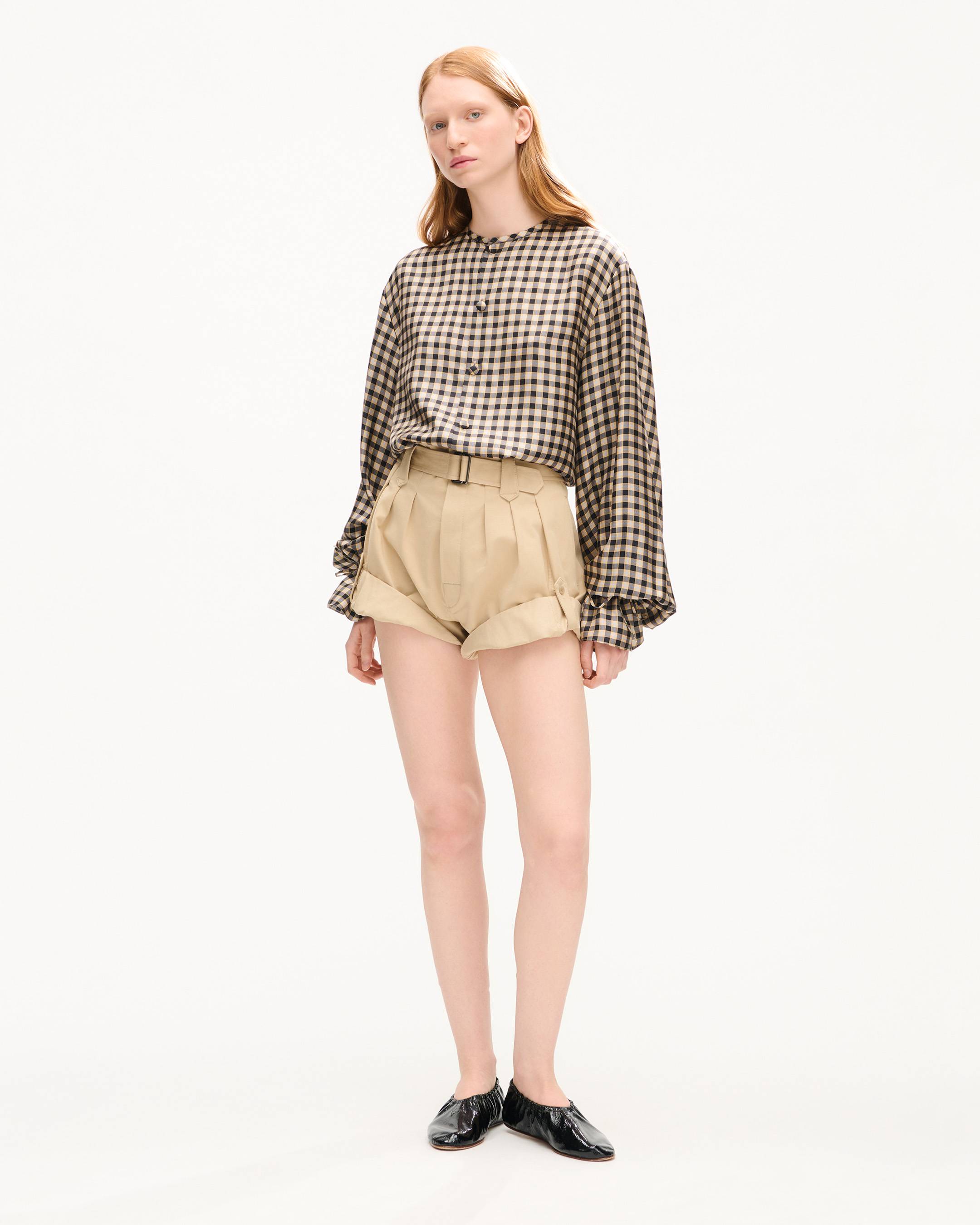 Camicetta in seta 'KENZO Checks'