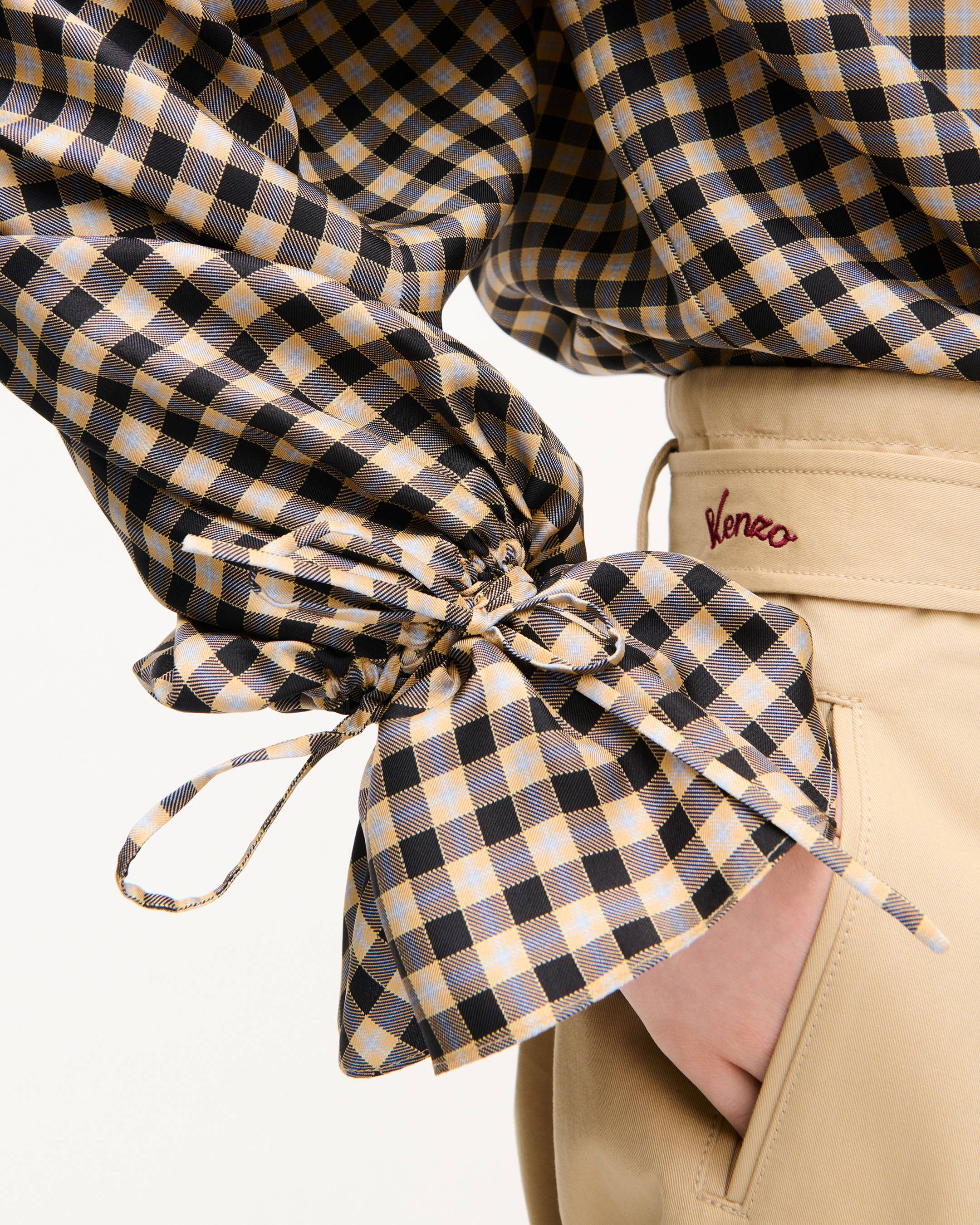 Camicetta in seta 'KENZO Checks'