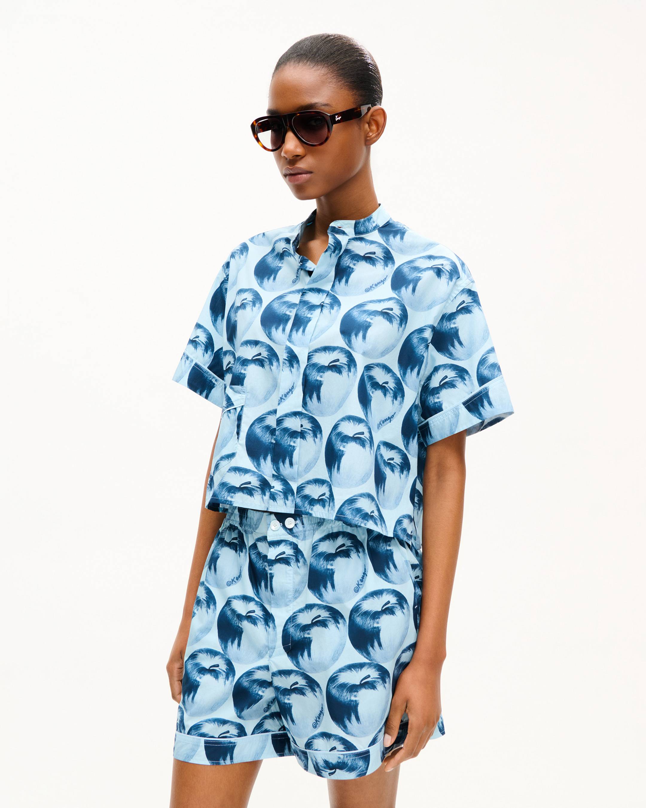Chemise &agrave; manches courtes 'KENZO Apple Pop' en coton