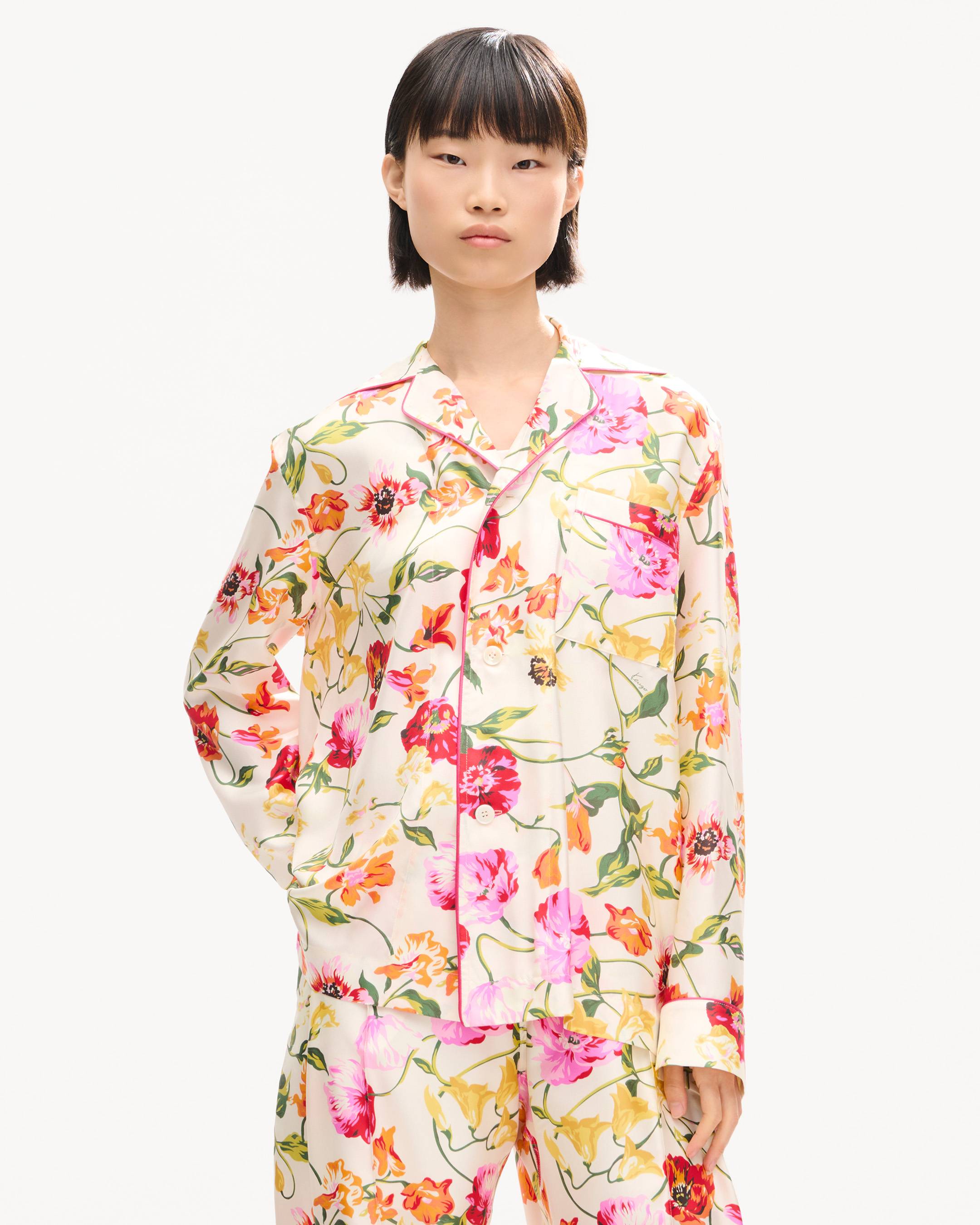 KENZO Wildflower' パジャマ シャツ イン シルク | ウィメンズ | KENZO