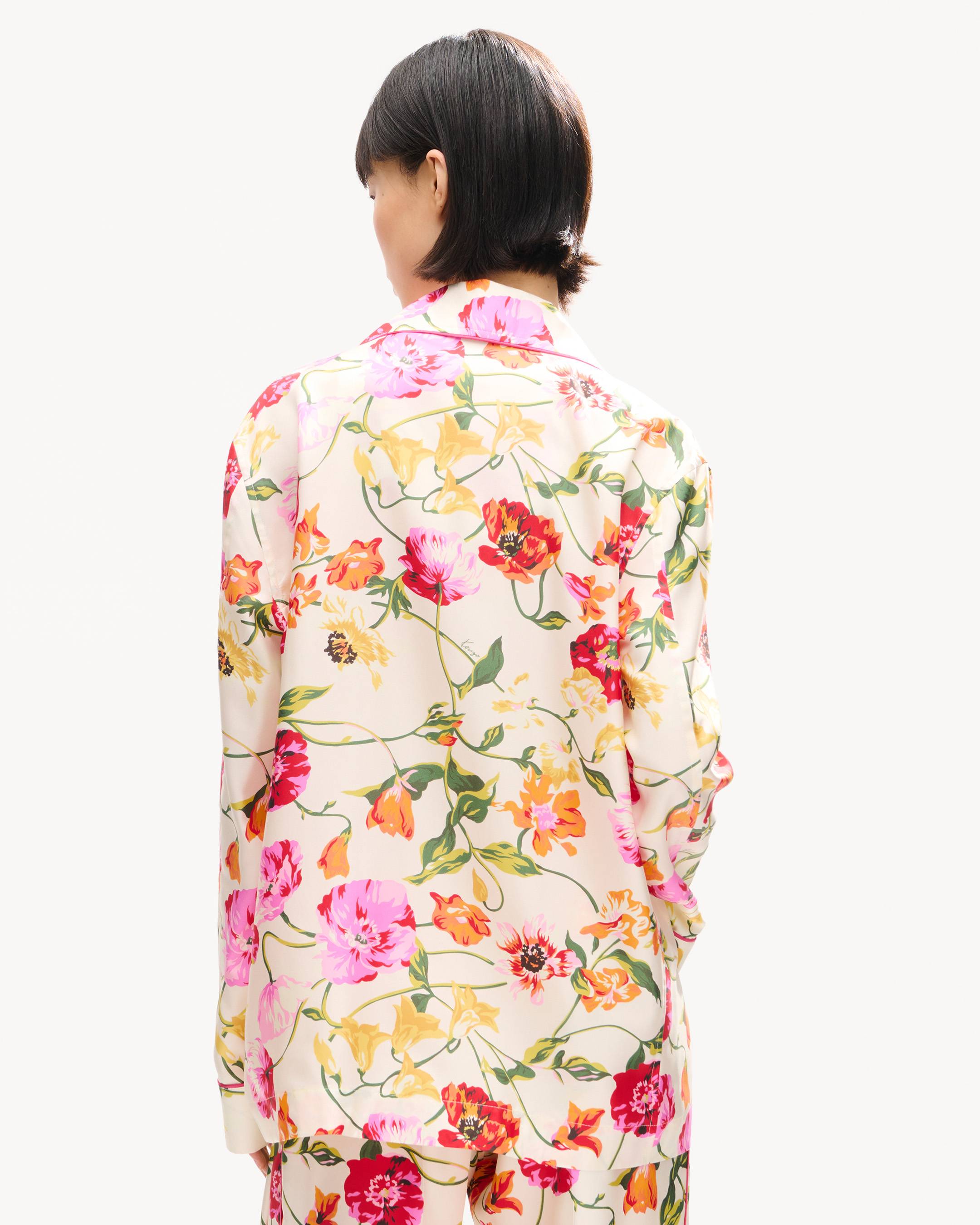 'KENZO Wildflower' パジャマ シャツ イン シルク