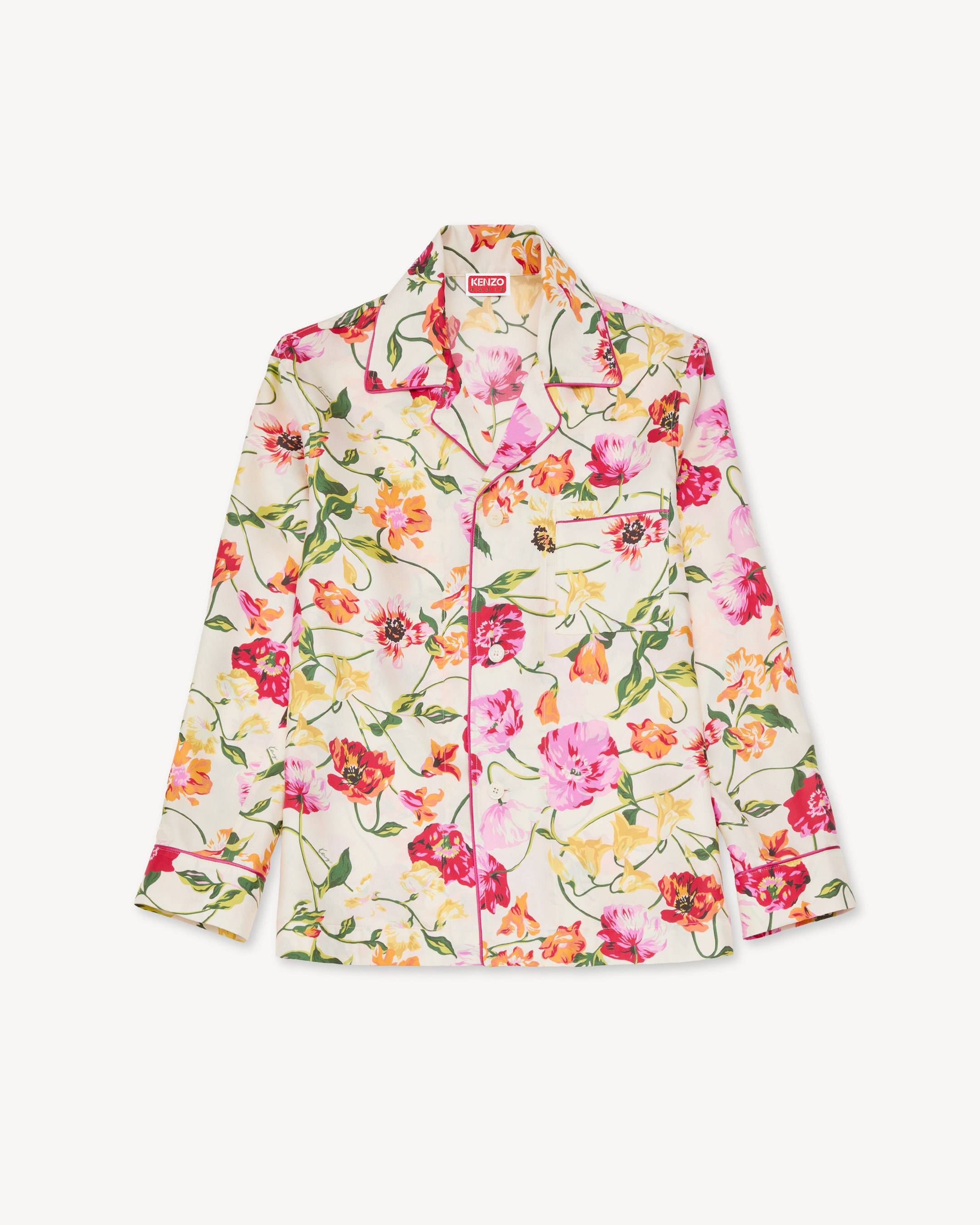 'KENZO Wildflower' パジャマ シャツ イン シルク