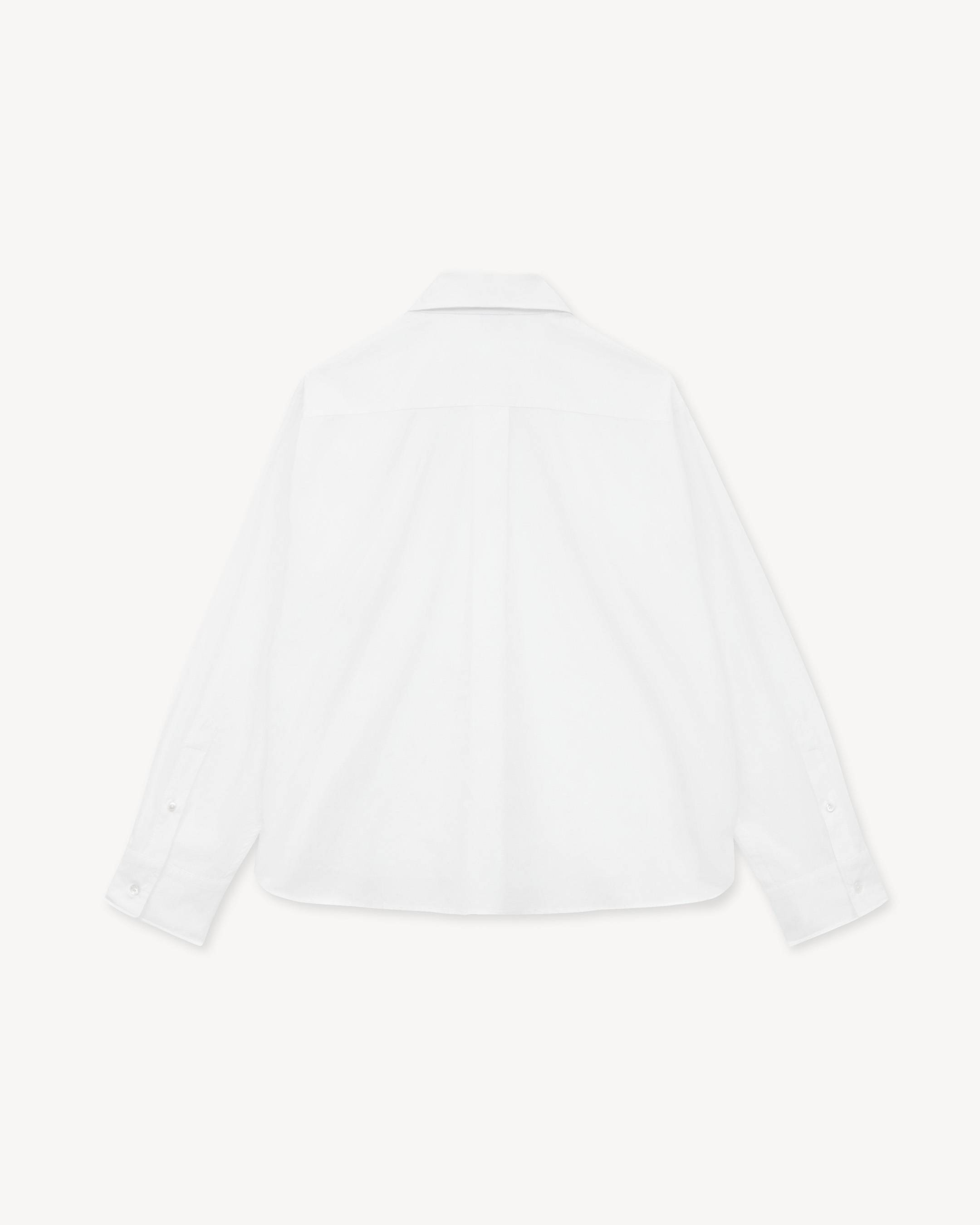 Shirt in cotton poplin