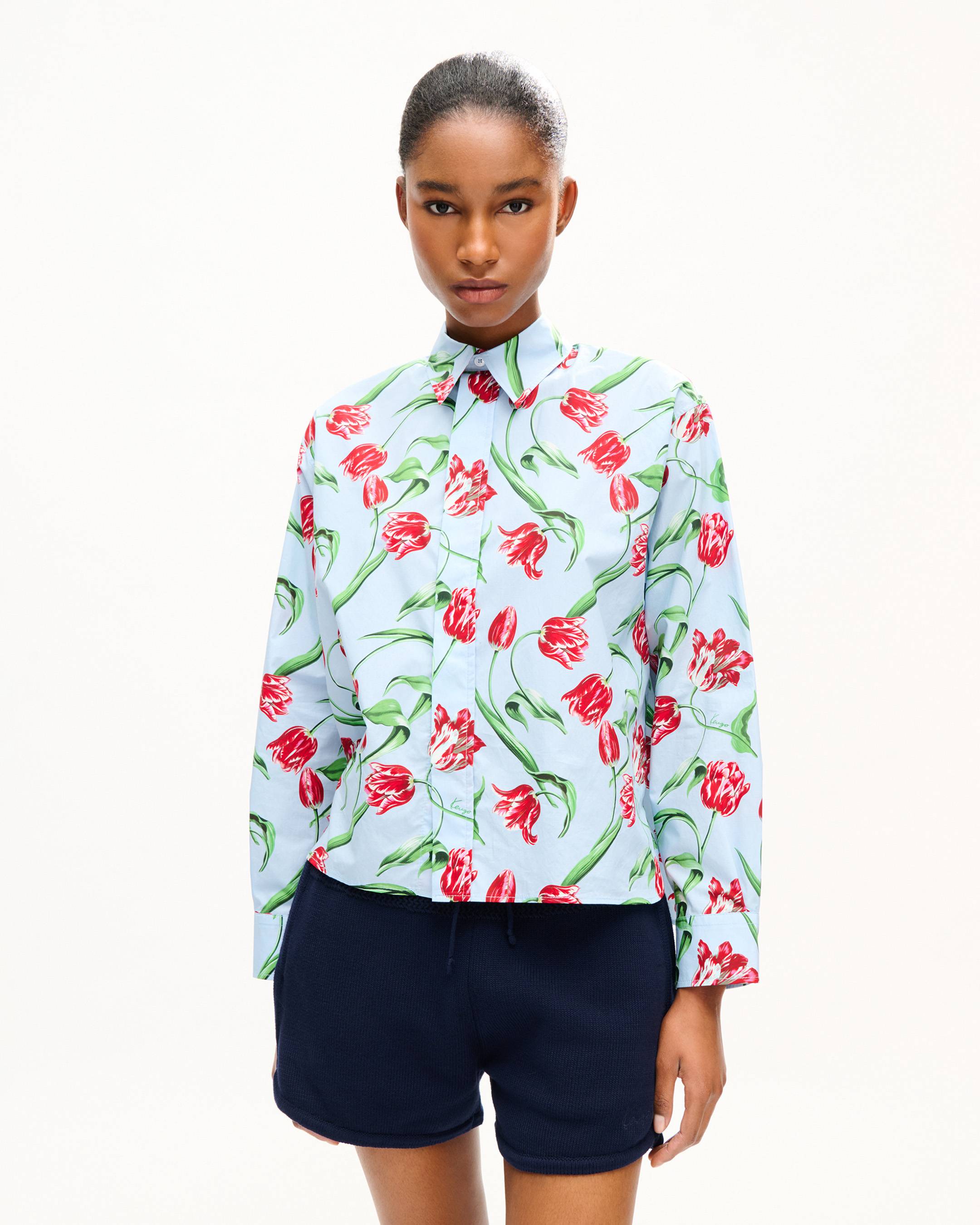 Chemise 'KENZO Tulip' en popeline de coton