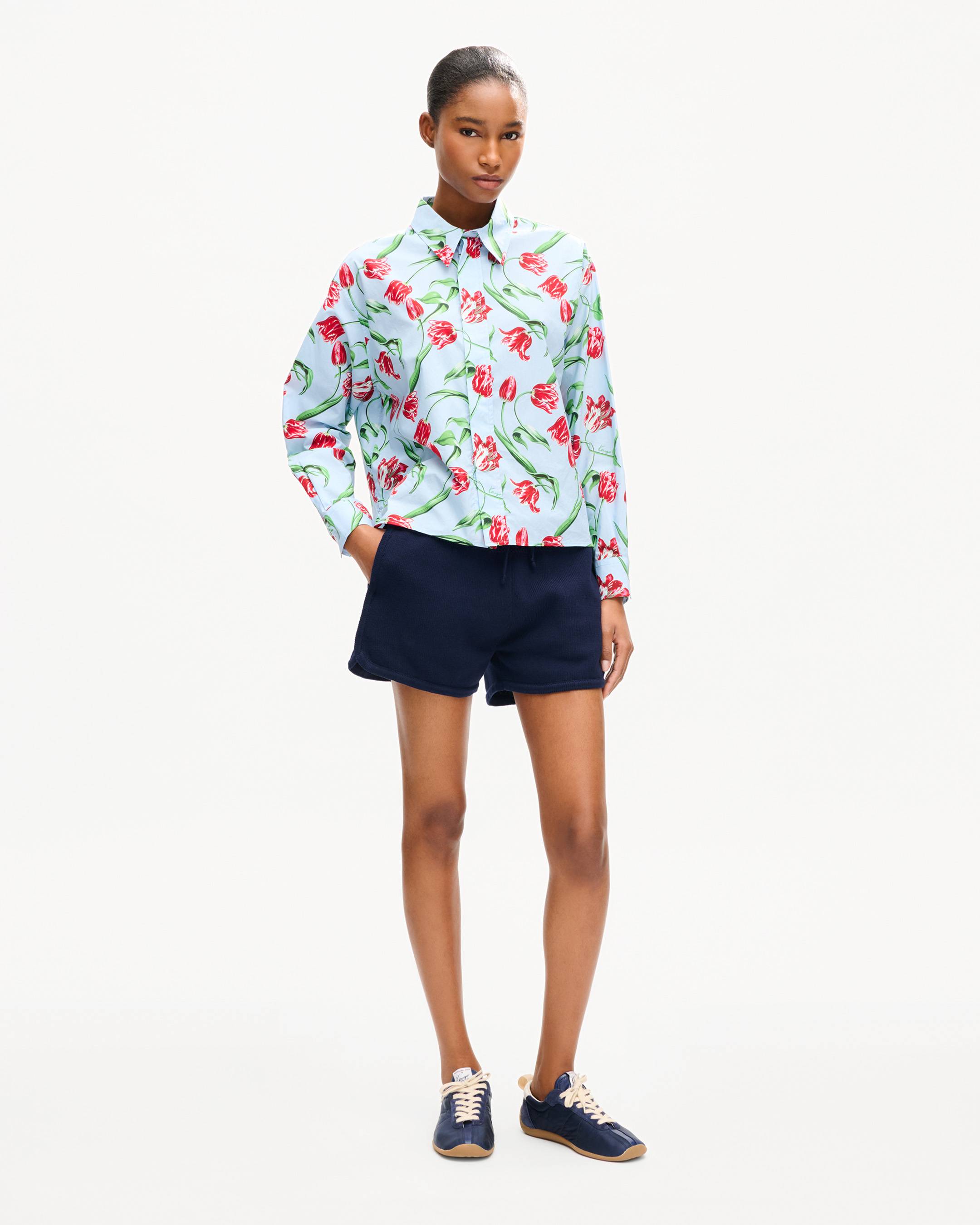 KENZO Tulip' shirt in cotton poplin | Women's | KENZO