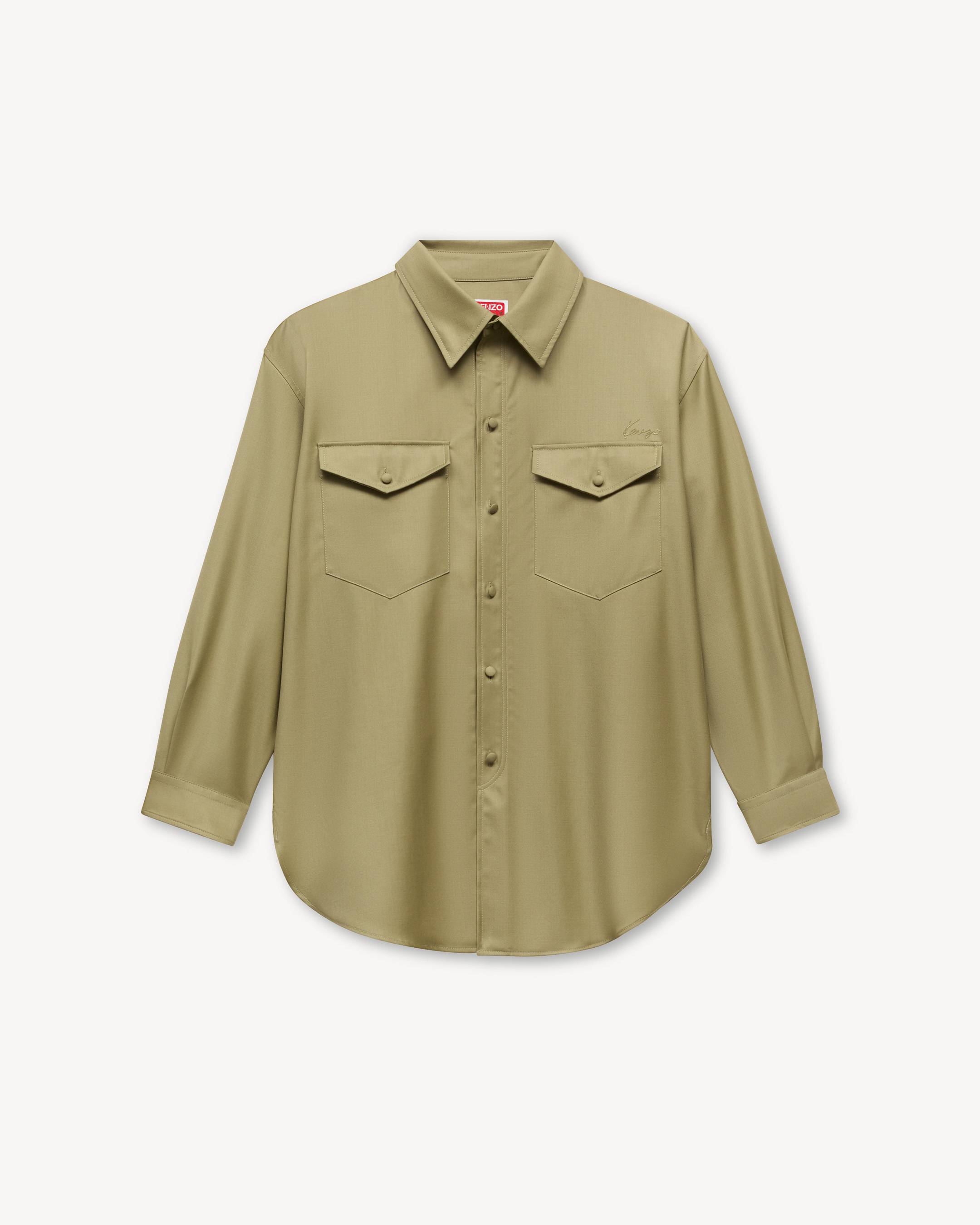 Overshirt in virgin wool | Women's | KENZO