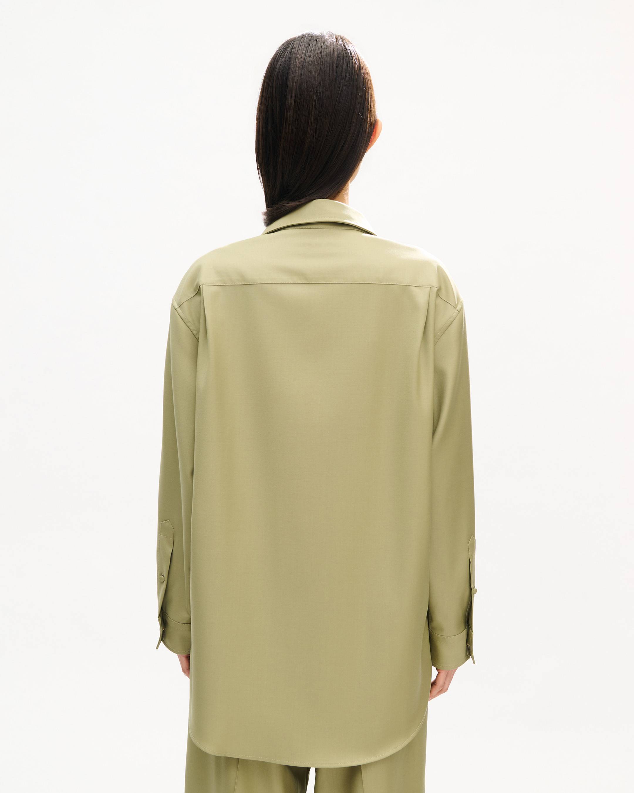 Overshirt in virgin wool