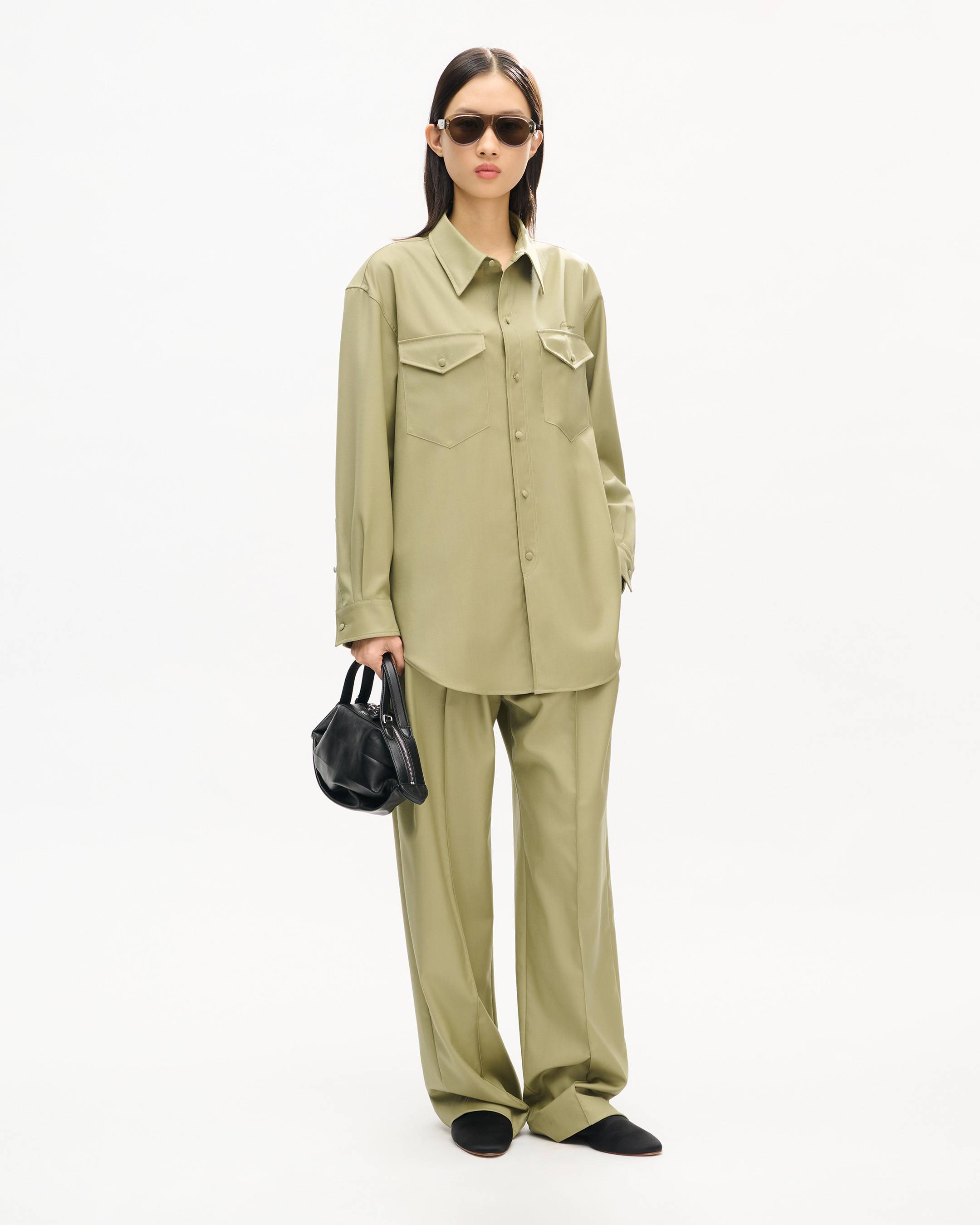 Overshirt in virgin wool