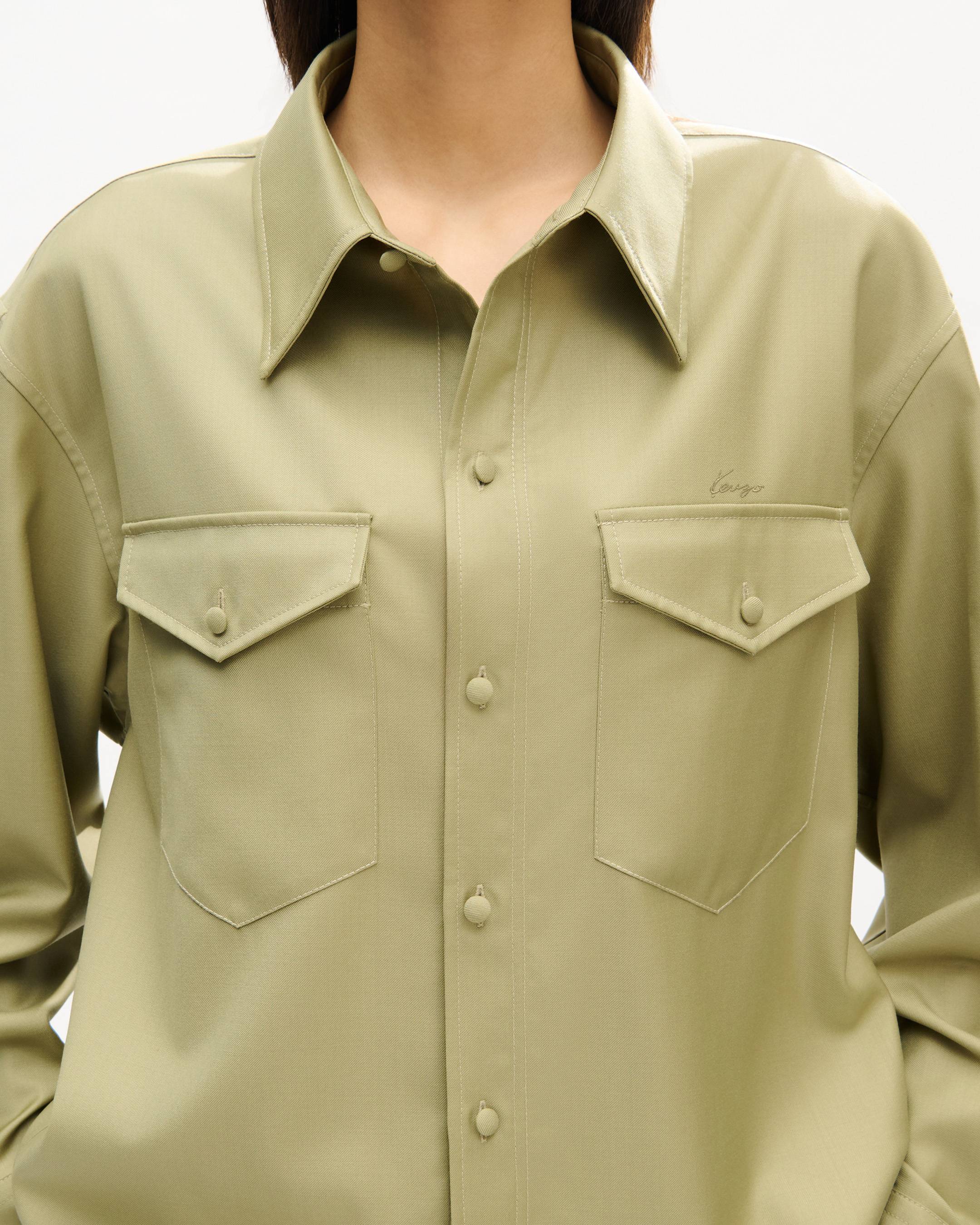 Overshirt in virgin wool