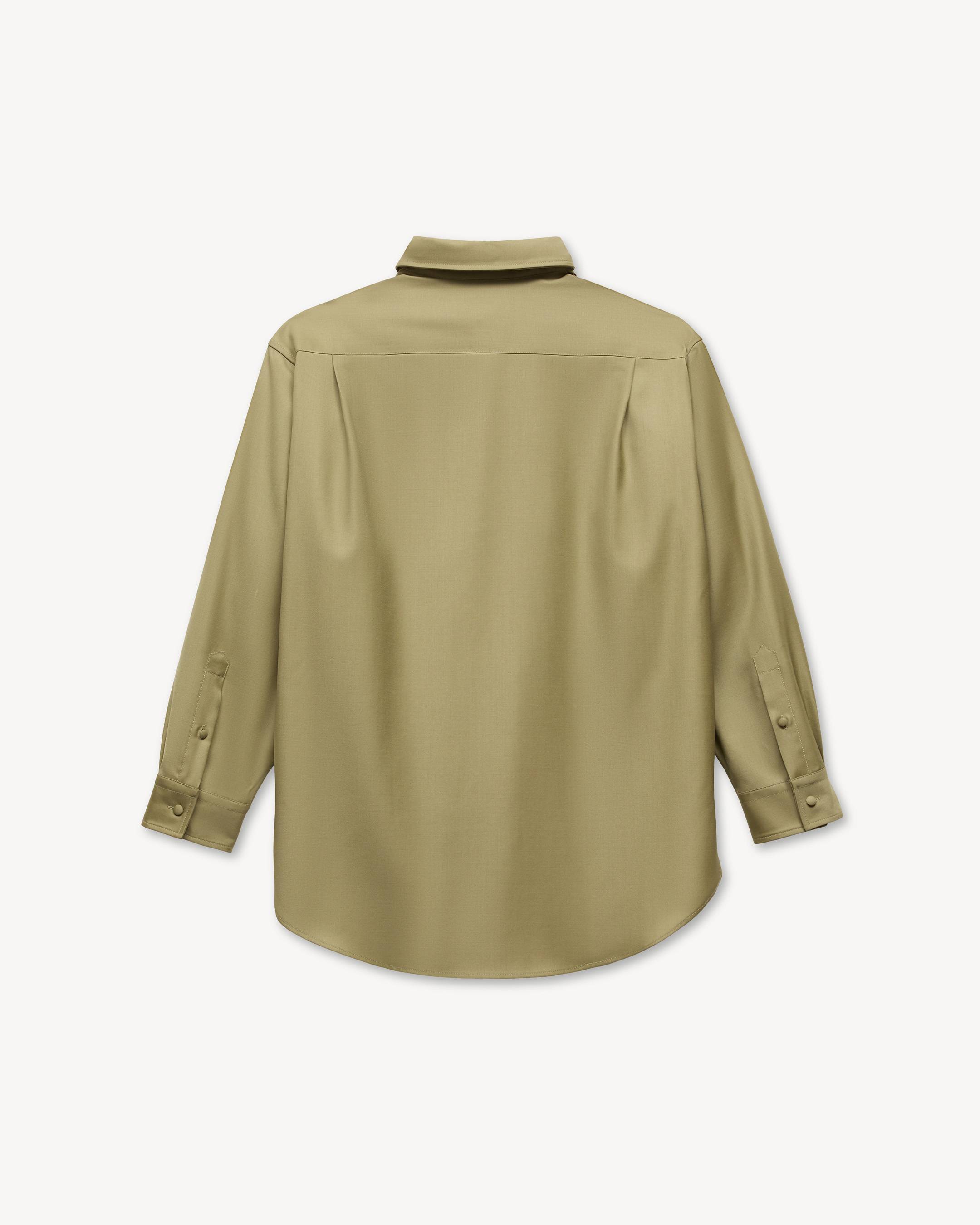 Overshirt in virgin wool