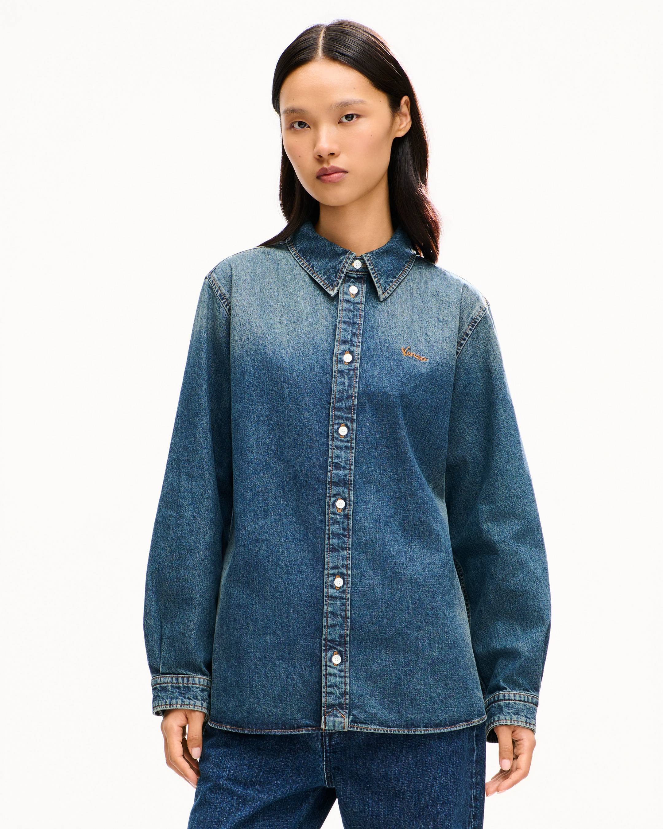 Overshirt in japanese denim | Women's | KENZO
