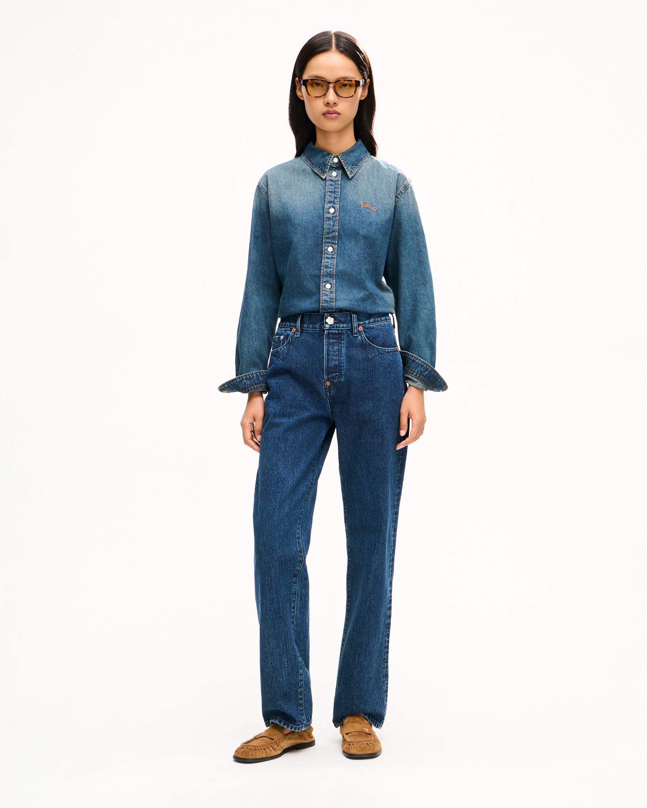 Overshirt in japanese denim | Women's | KENZO
