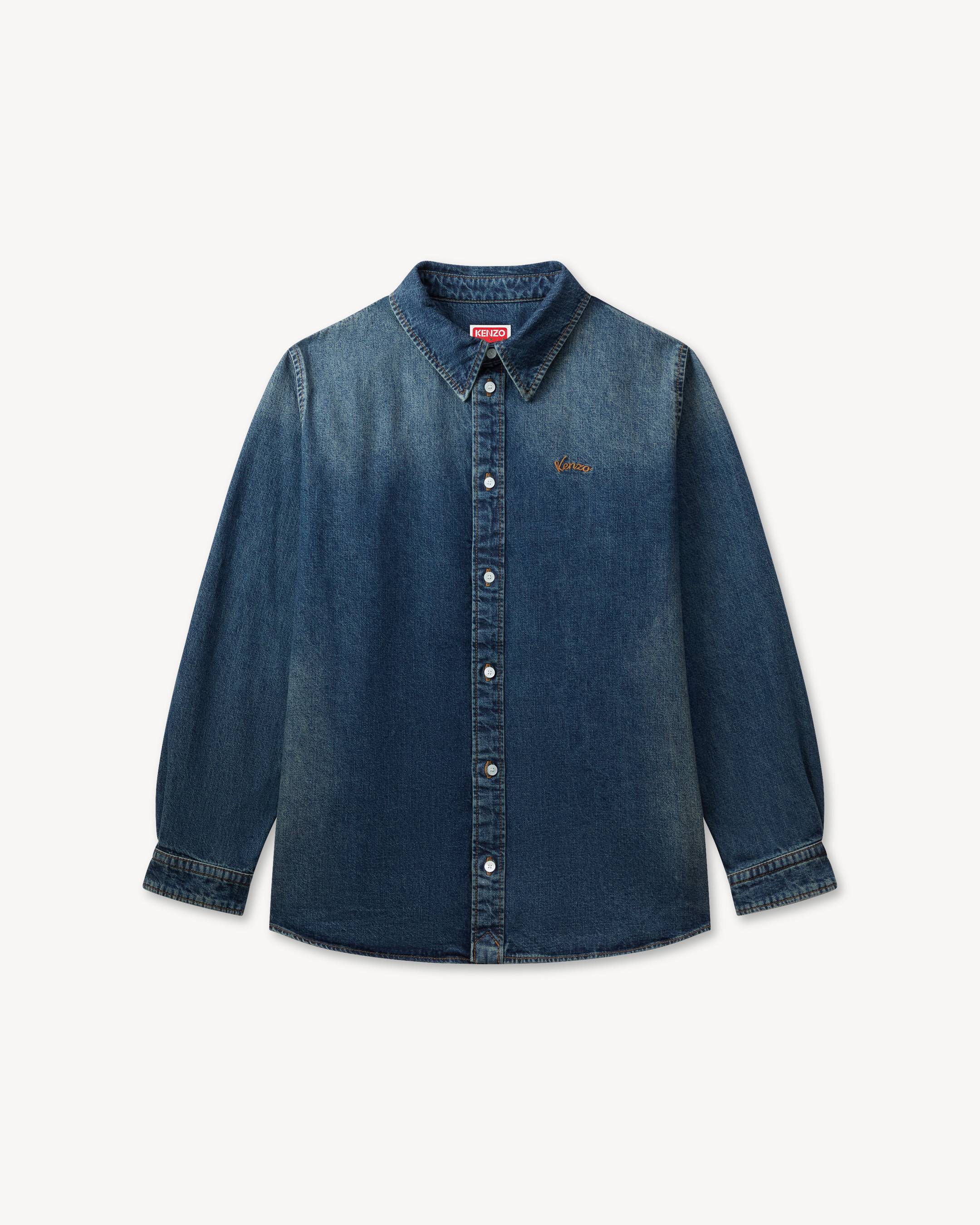 Overshirt in denim giapponese