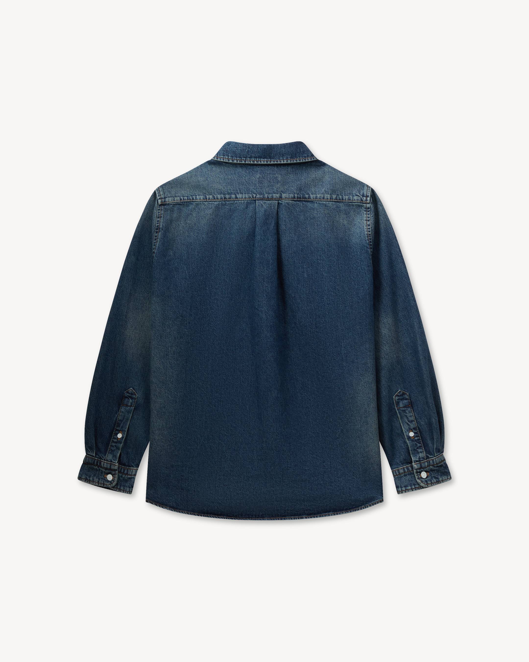 Overshirt in denim giapponese