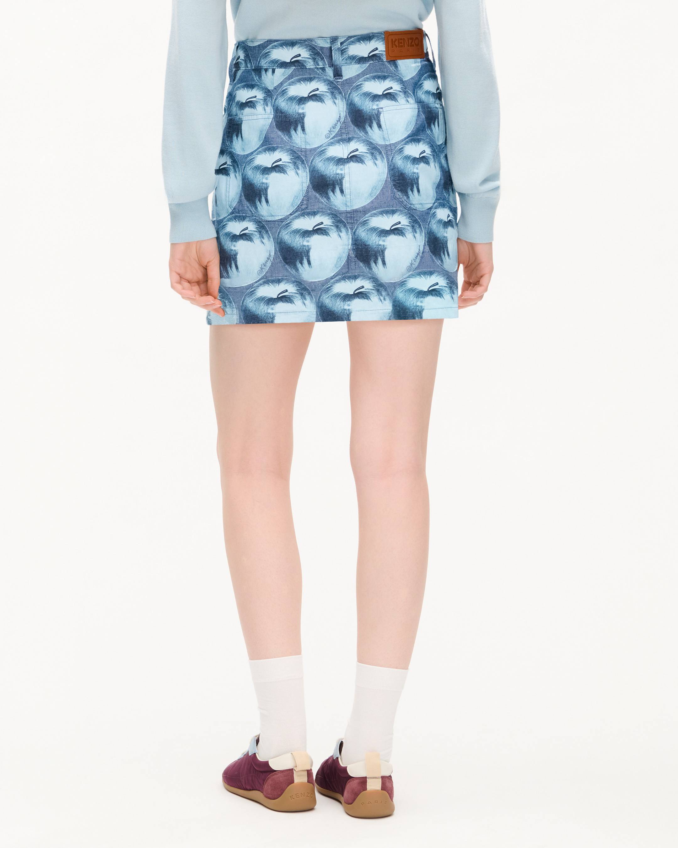 Kurzer &bdquo;KENZO Apple Pop&ldquo;-Rock aus japanischem Denim
