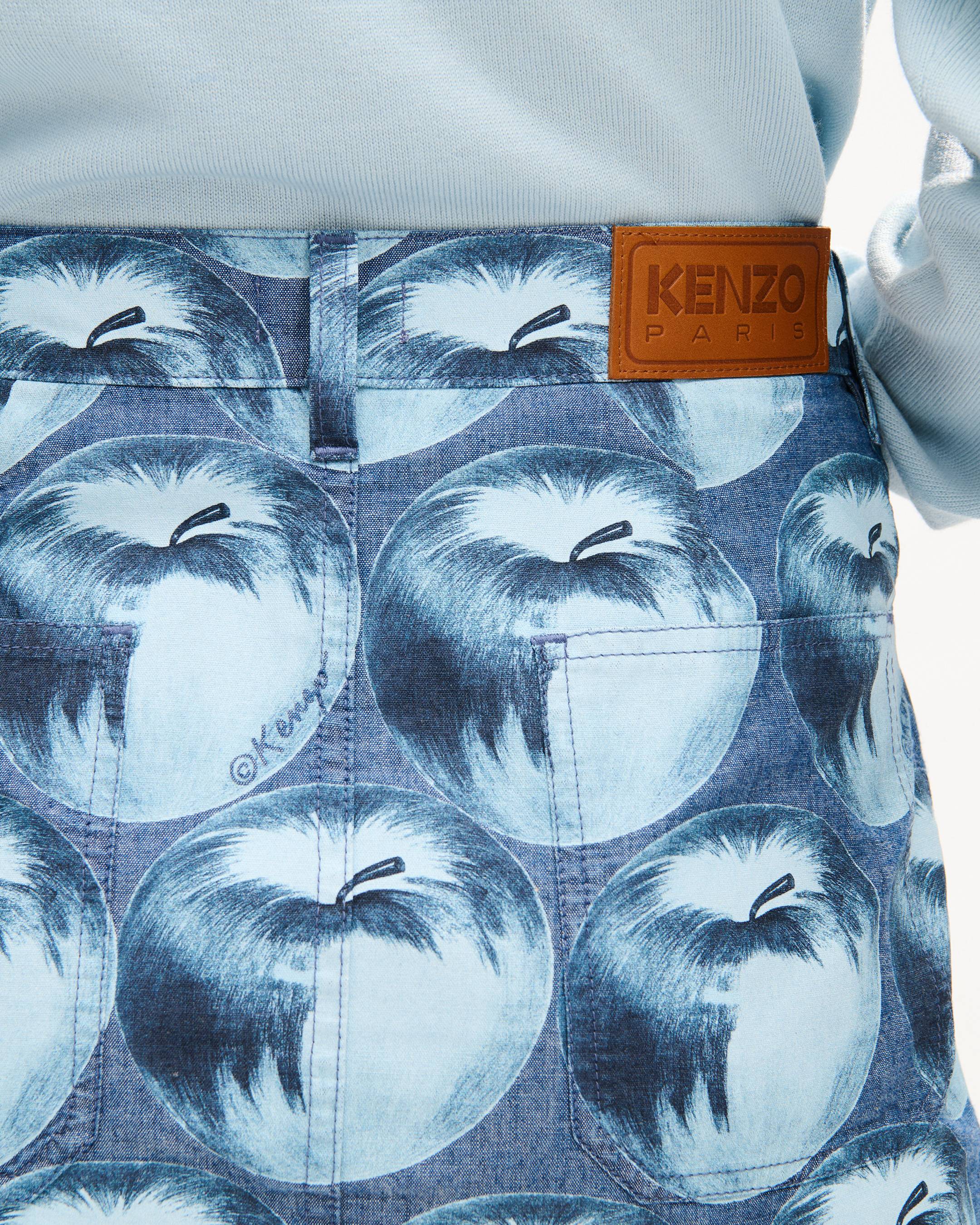 Kurzer &bdquo;KENZO Apple Pop&ldquo;-Rock aus japanischem Denim