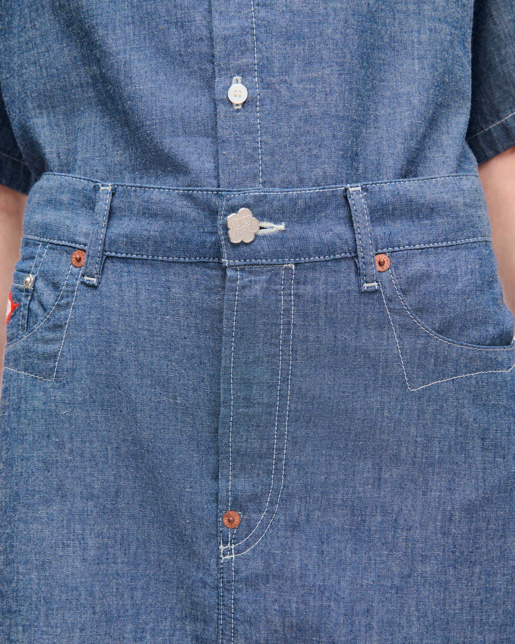 Jupe midi 'KENZO Loves' en denim chambray