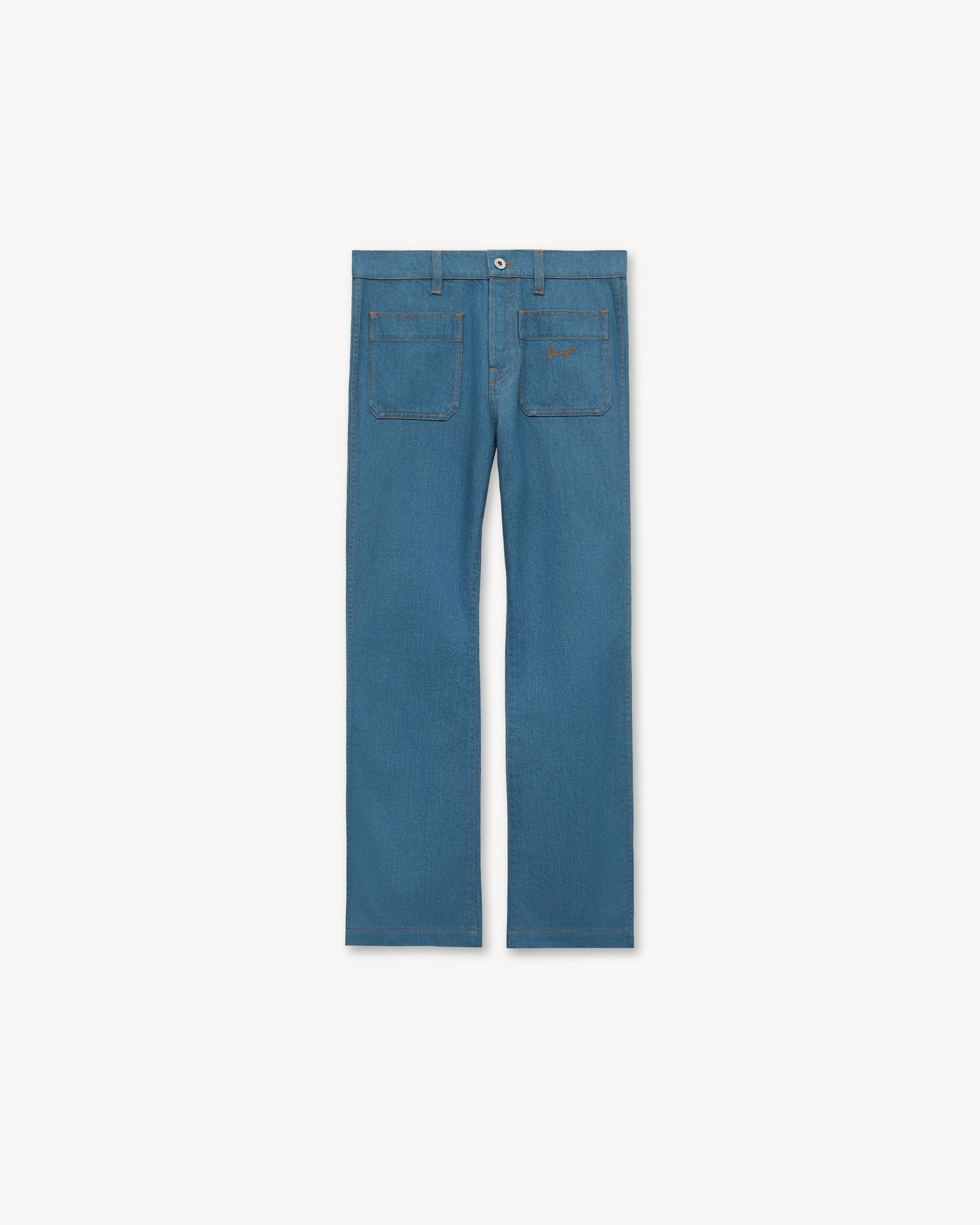Straight pants in japanese denim