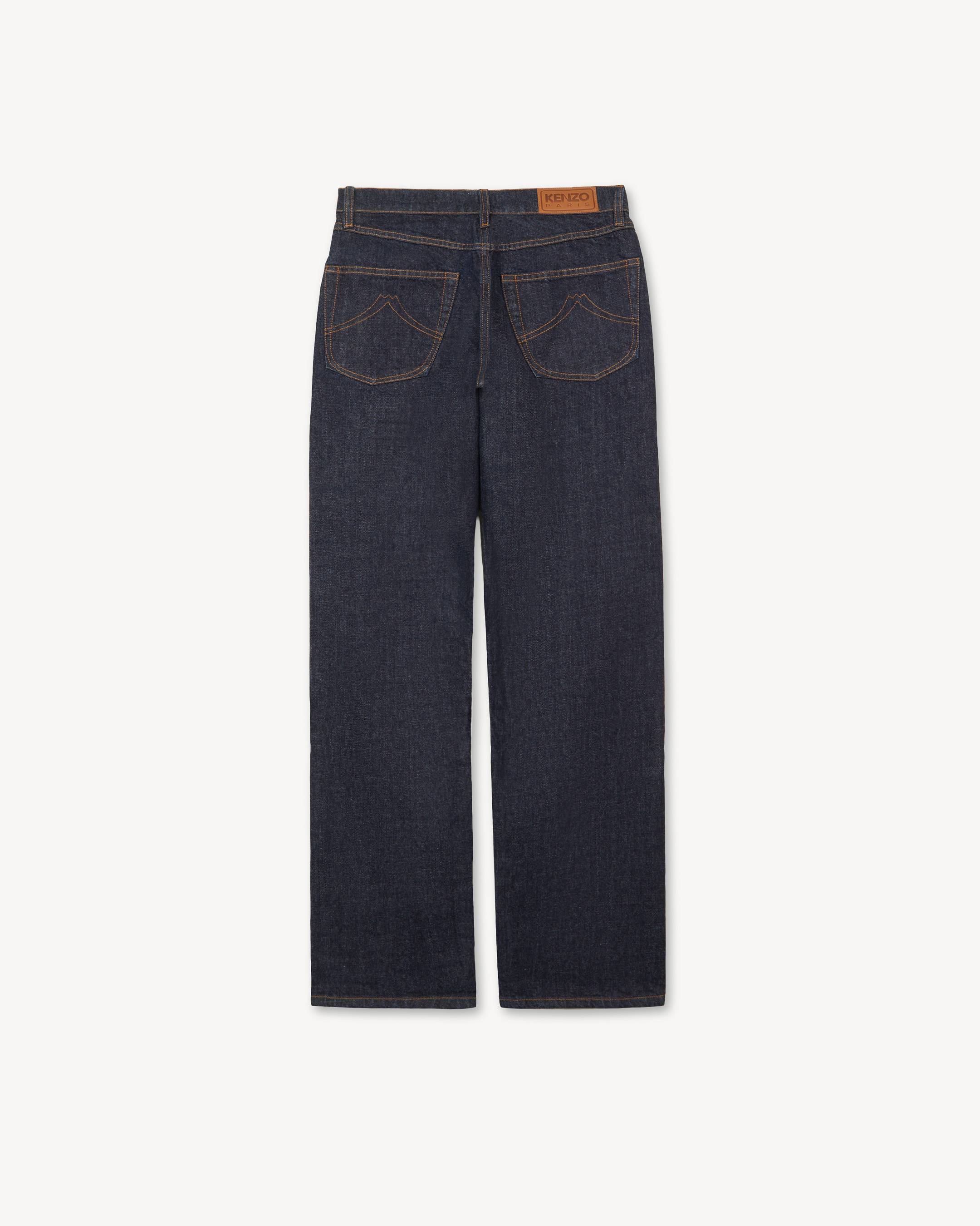 'KENZO Wildflower' straight pants in japanese denim