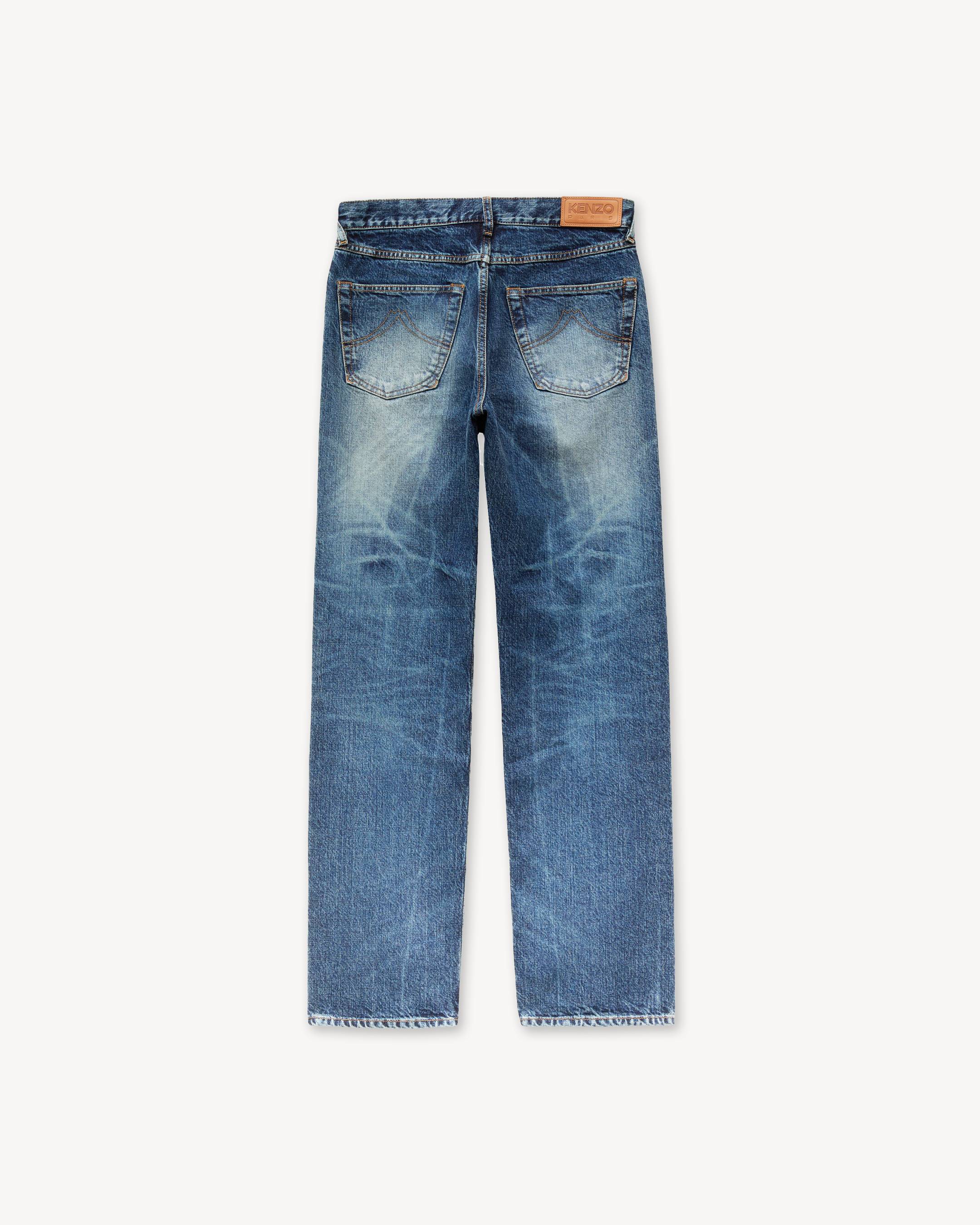 Pantaloni a gamba dritta in denim giapponese